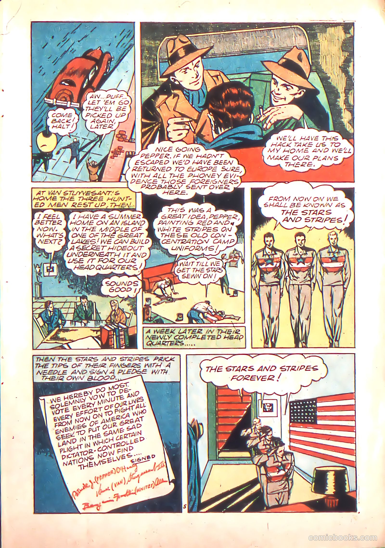 Stars and Stripes Comics #4 (1941) — page 8 of 67