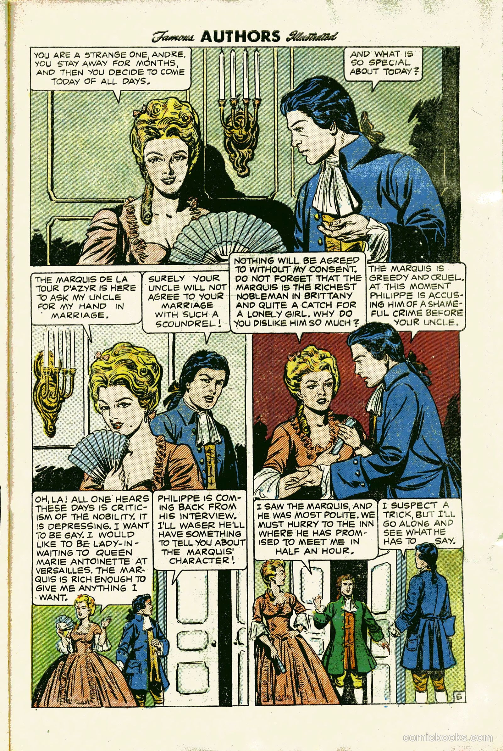 Stories by Famous Authors Illustrated #13 (1951) — page 7 of 36