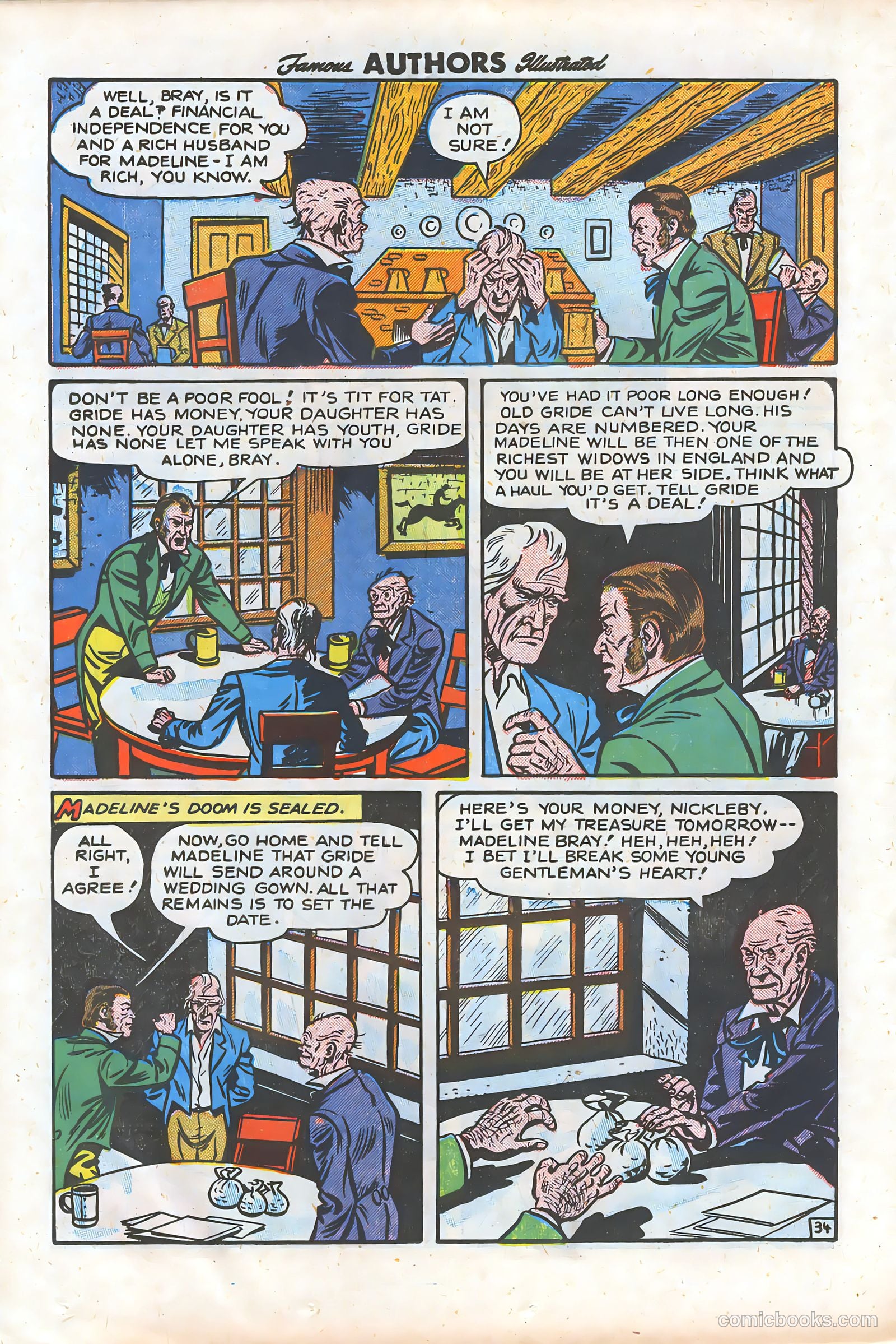 Stories by Famous Authors Illustrated #9 (1950) — page 36 of 52