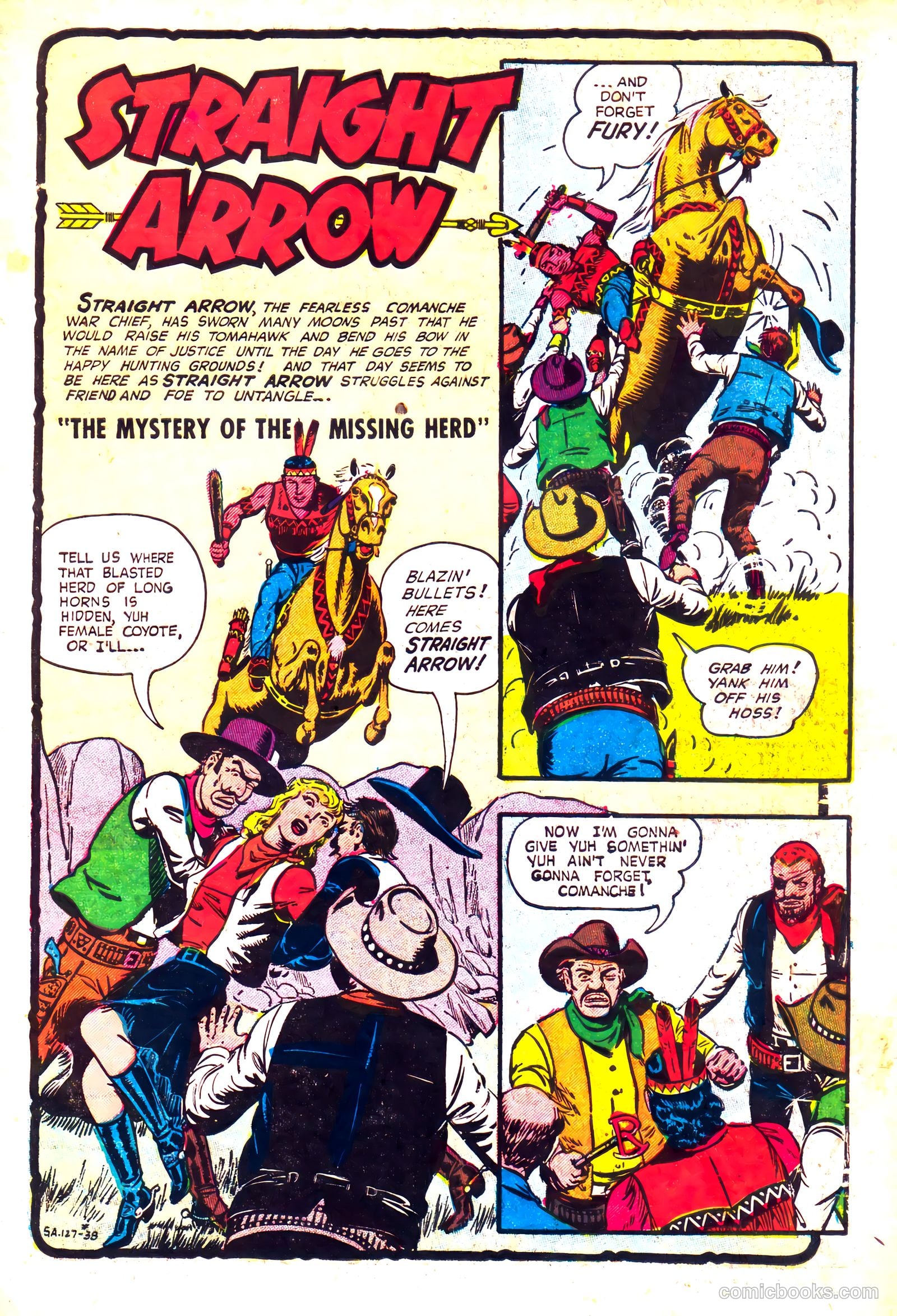 Straight Arrow #38 (1954) — page 3 of 36