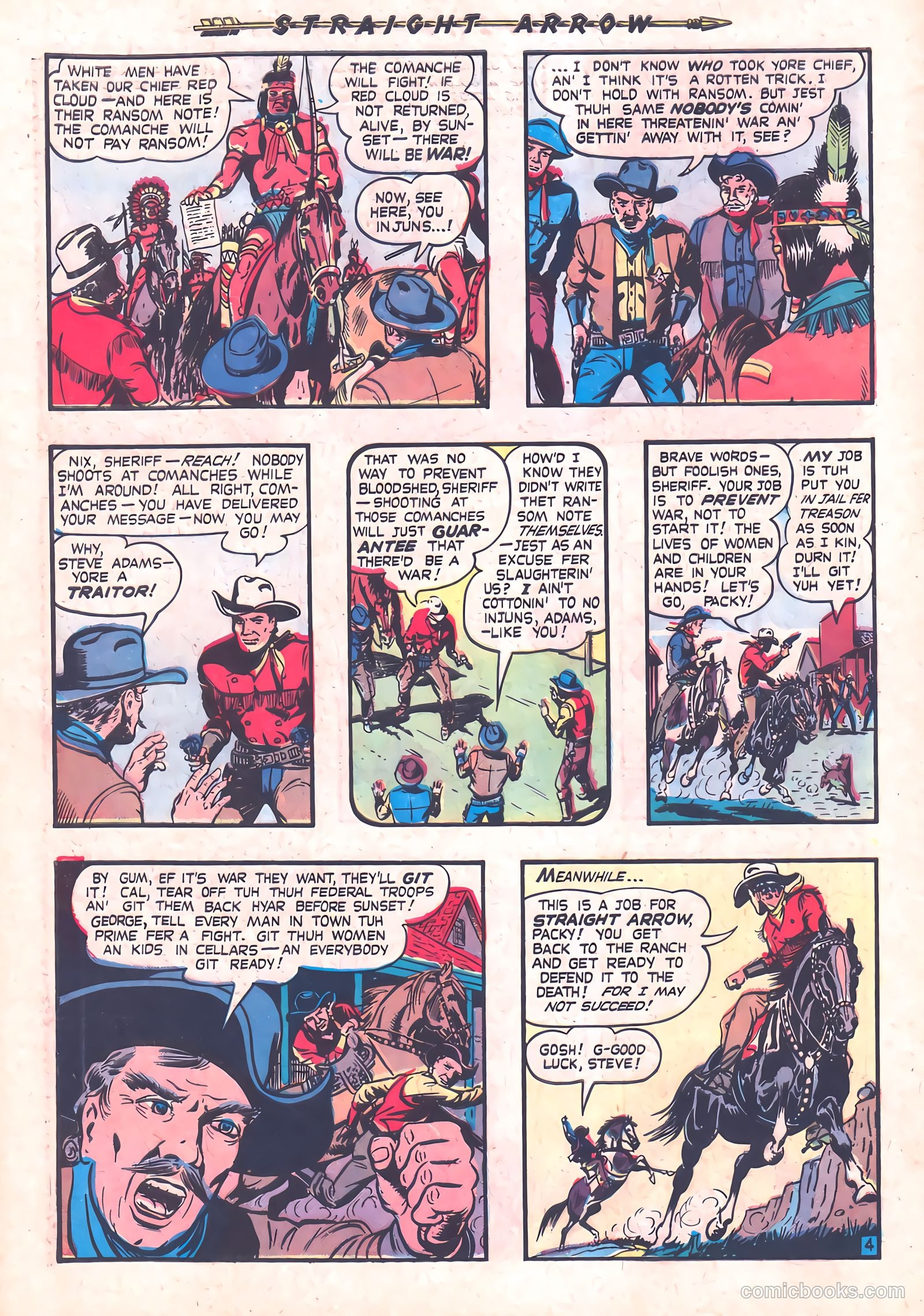 Straight Arrow #5 (1950) — page 30 of 36