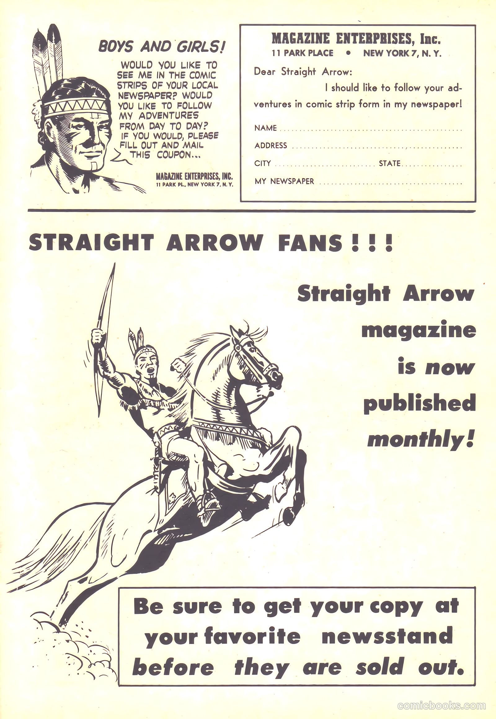 Straight Arrow #5 (1950) — page 35 of 36