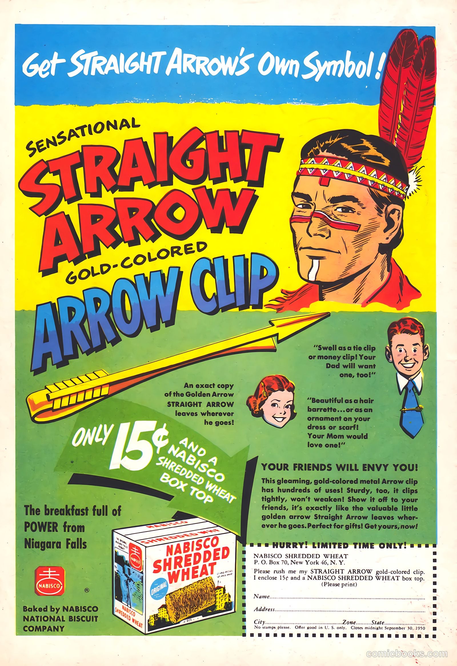 Straight Arrow #5 (1950) — page 36 of 36