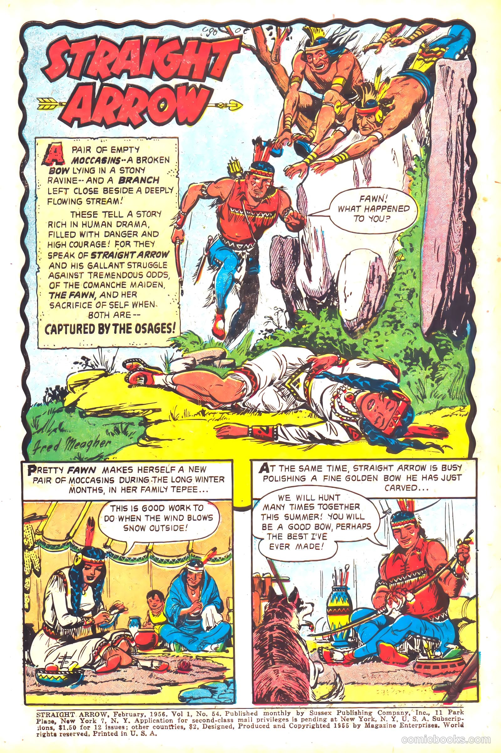 Straight Arrow #54 (1956) — page 3 of 36