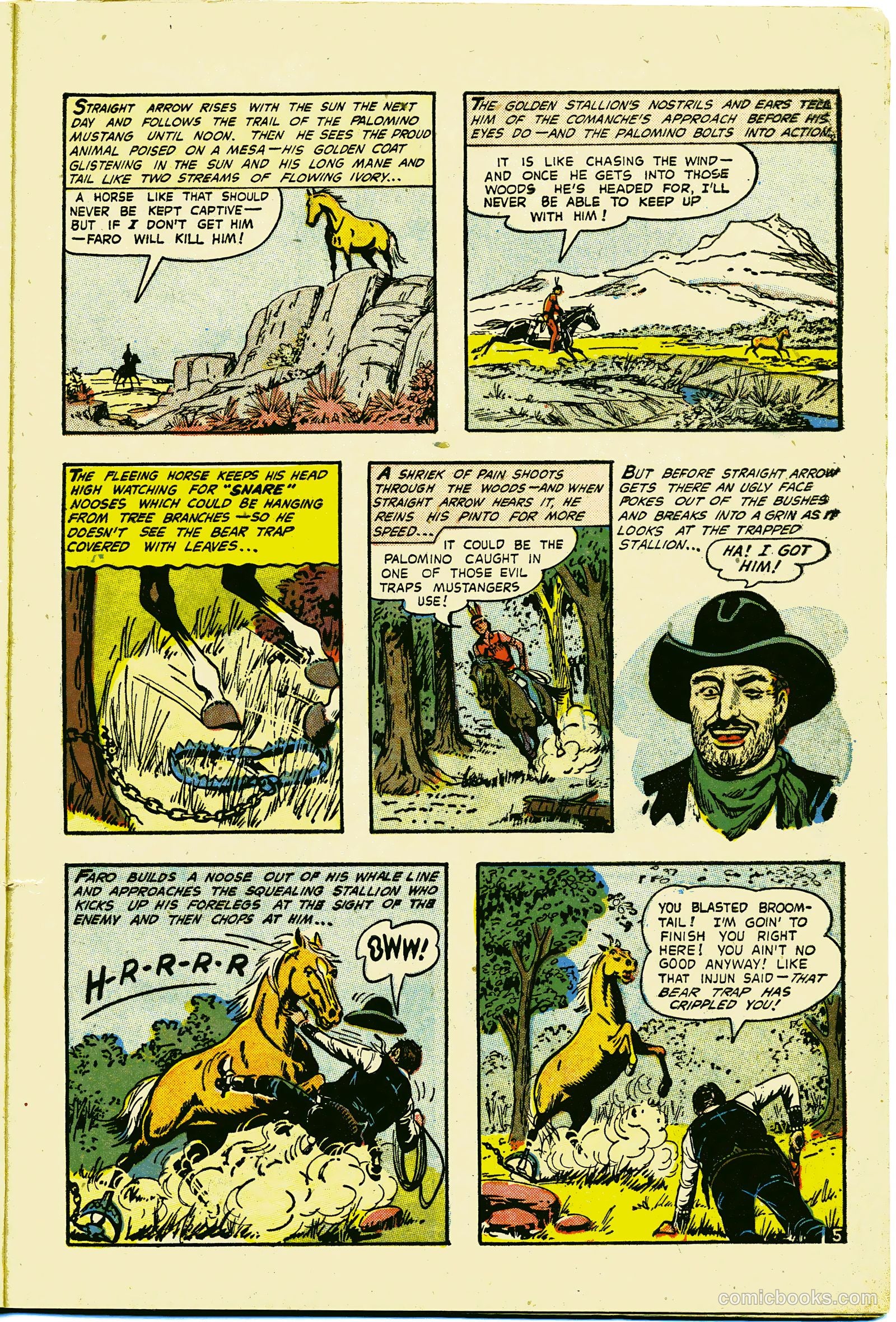 Straight Arrow's Fury #1 (1954) — page 7 of 36