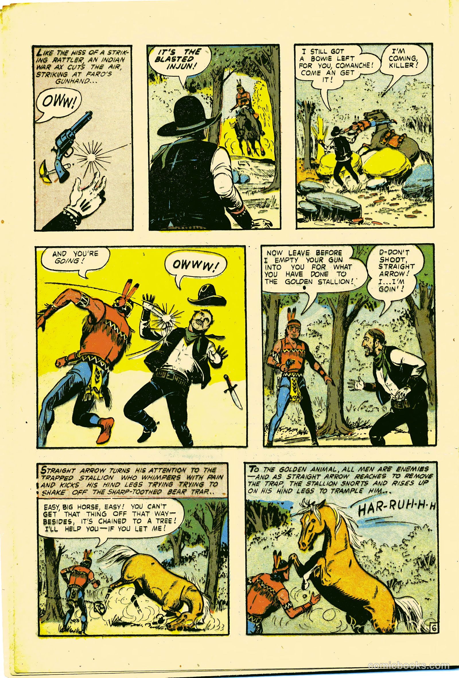 Straight Arrow's Fury #1 (1954) — page 8 of 36