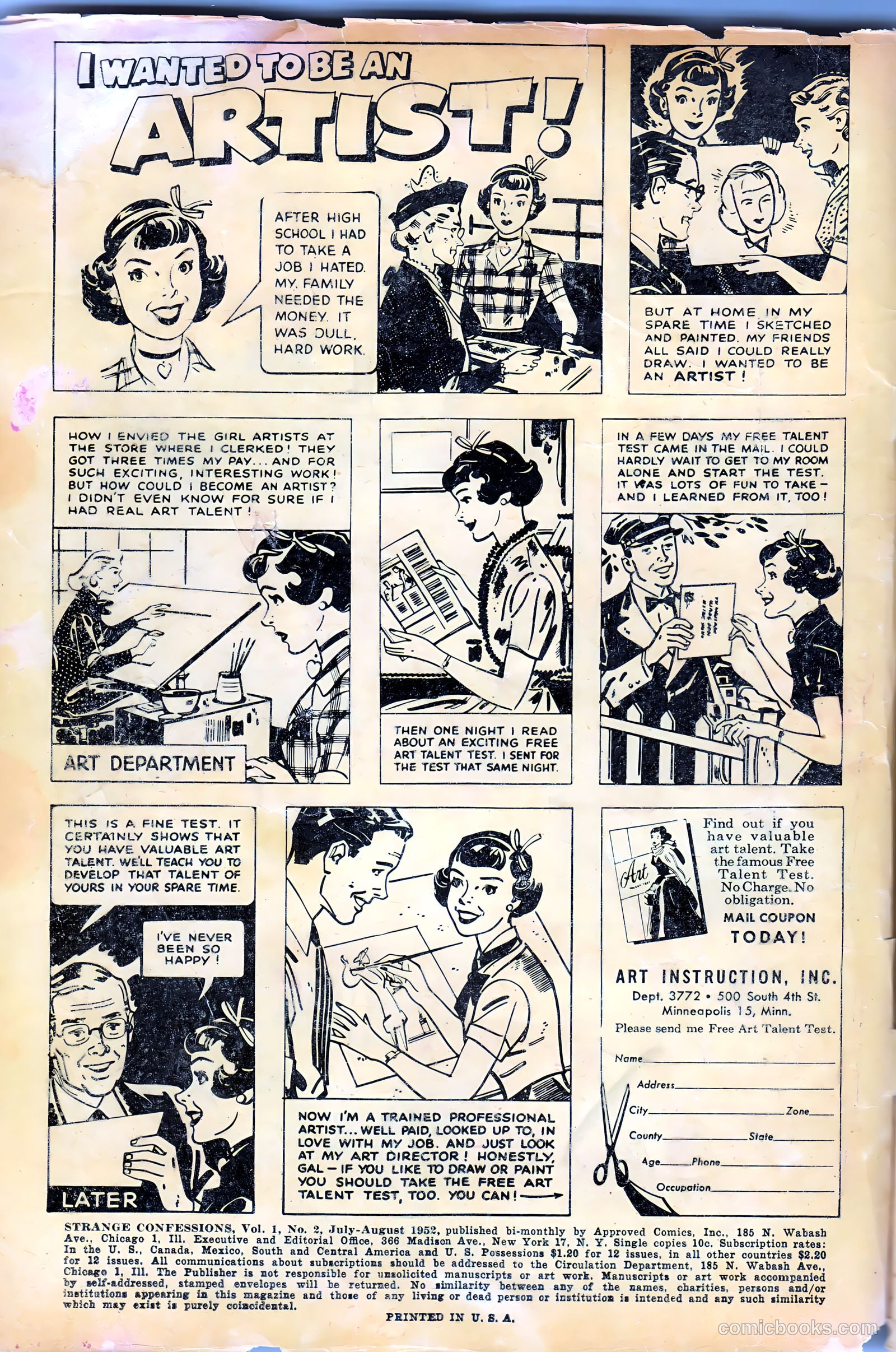 Strange Confessions #2 (1952) — page 2 of 36