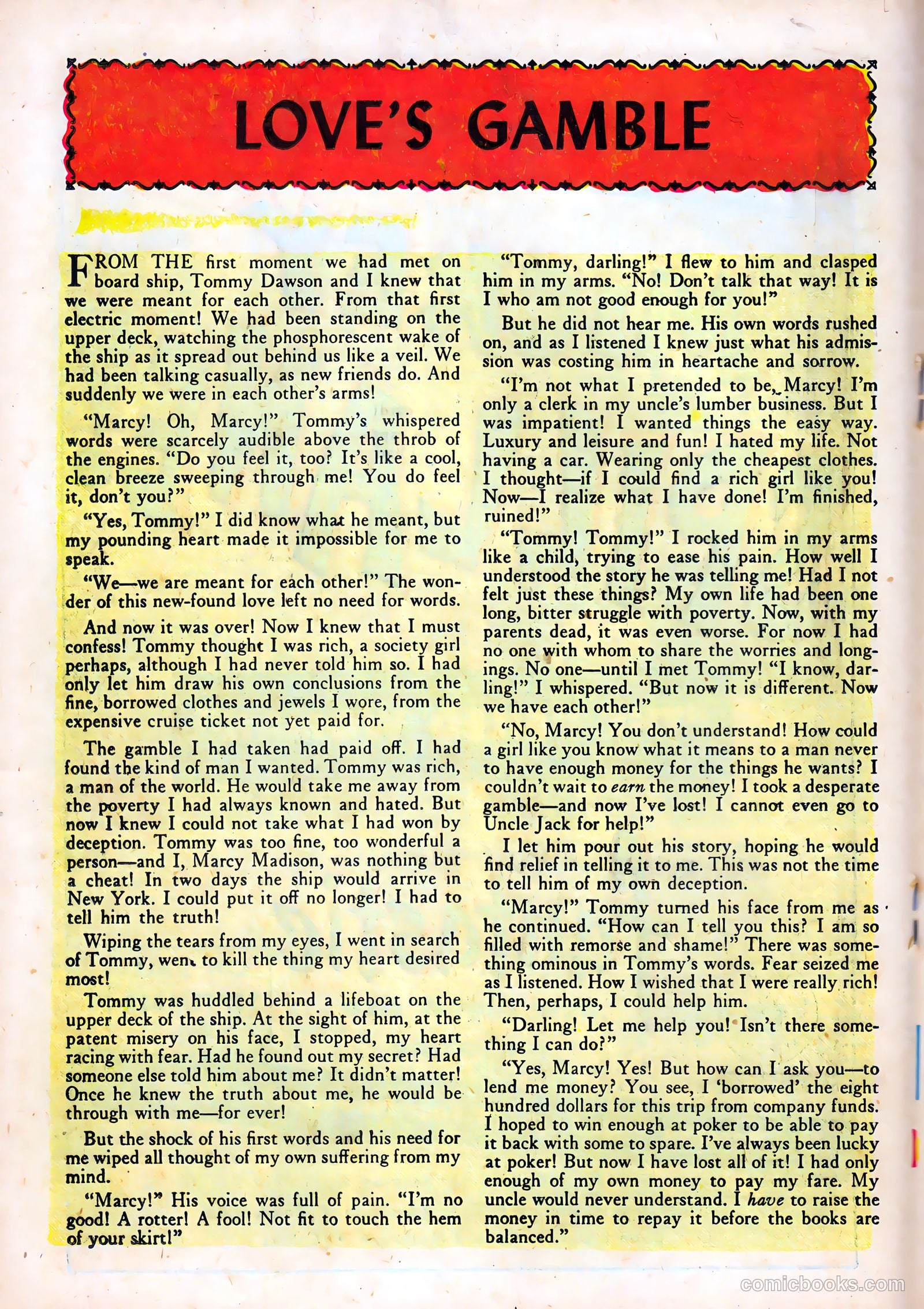 Strange Confessions #4 (1952) — page 18 of 37