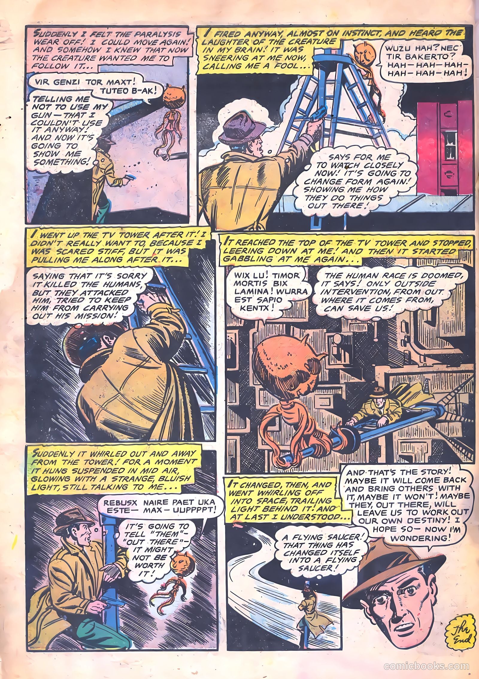 Strange Fantasy #14 (1954) — page 34 of 36