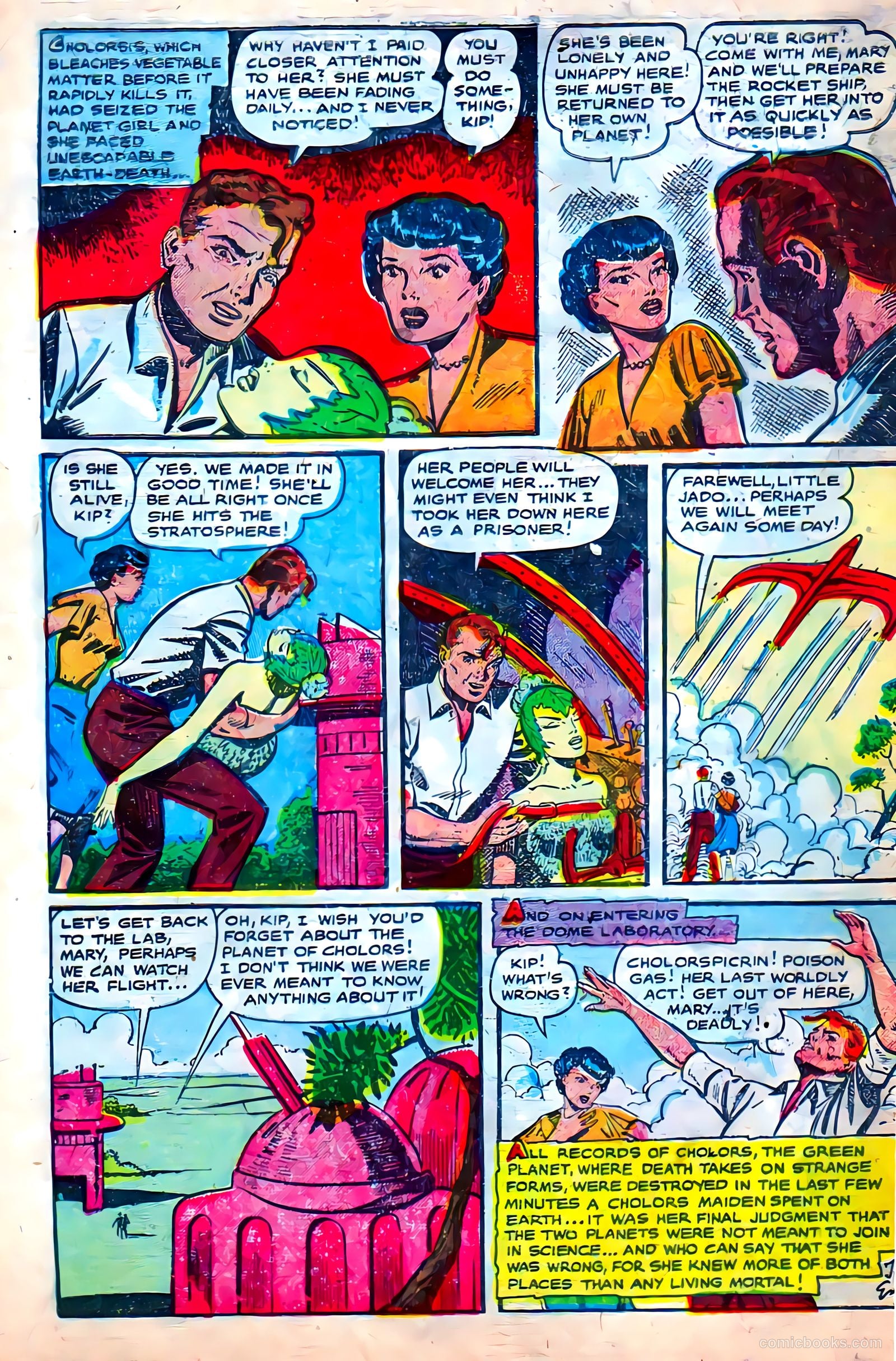 Strange Mysteries #10 (1954) — page 34 of 36