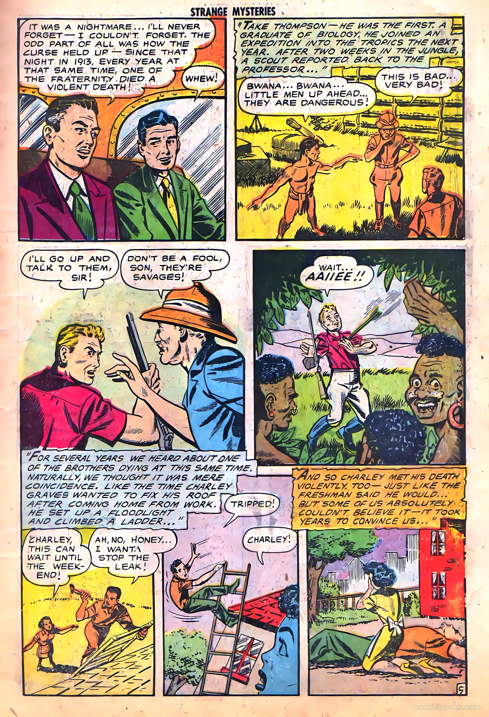 Strange Mysteries #13 (1953) — page 7 of 36