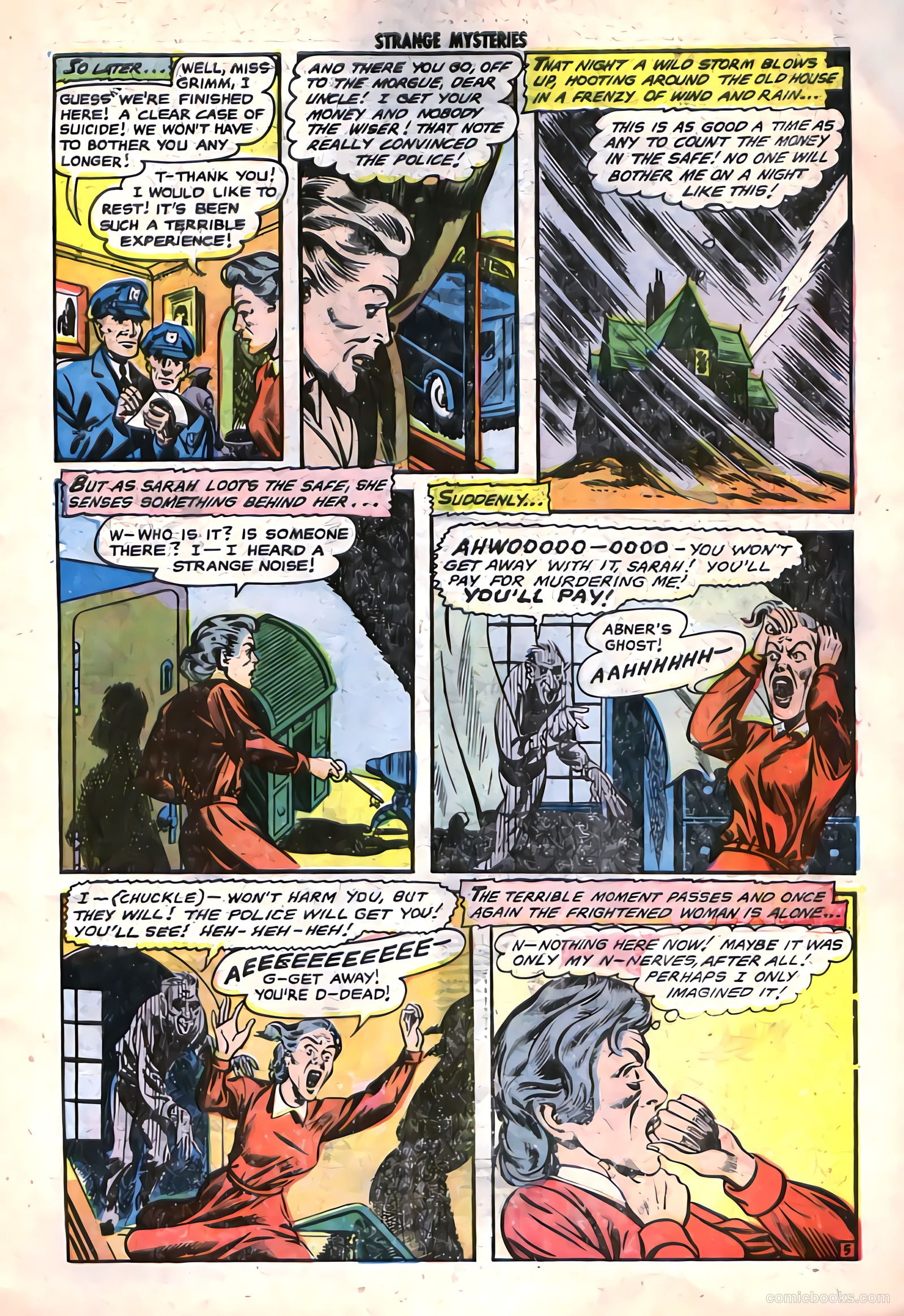 Strange Mysteries #14 (1953) — page 7 of 36