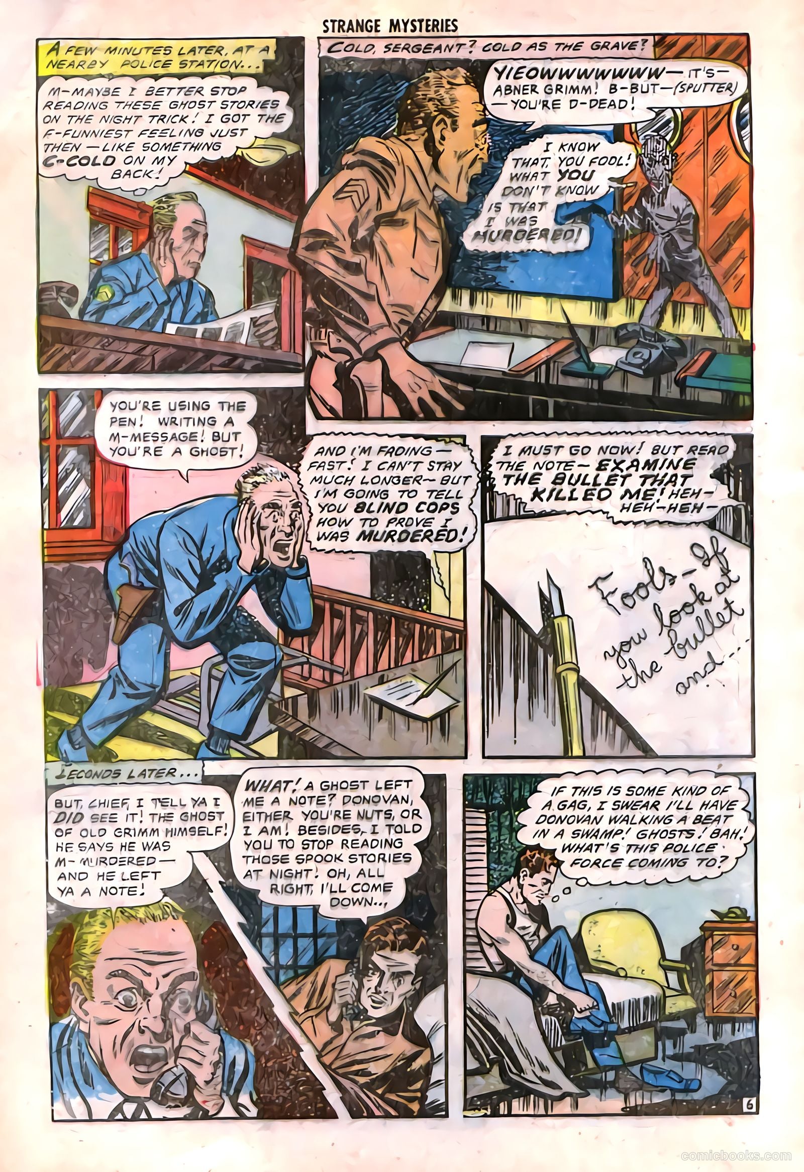 Strange Mysteries #14 (1953) — page 8 of 36