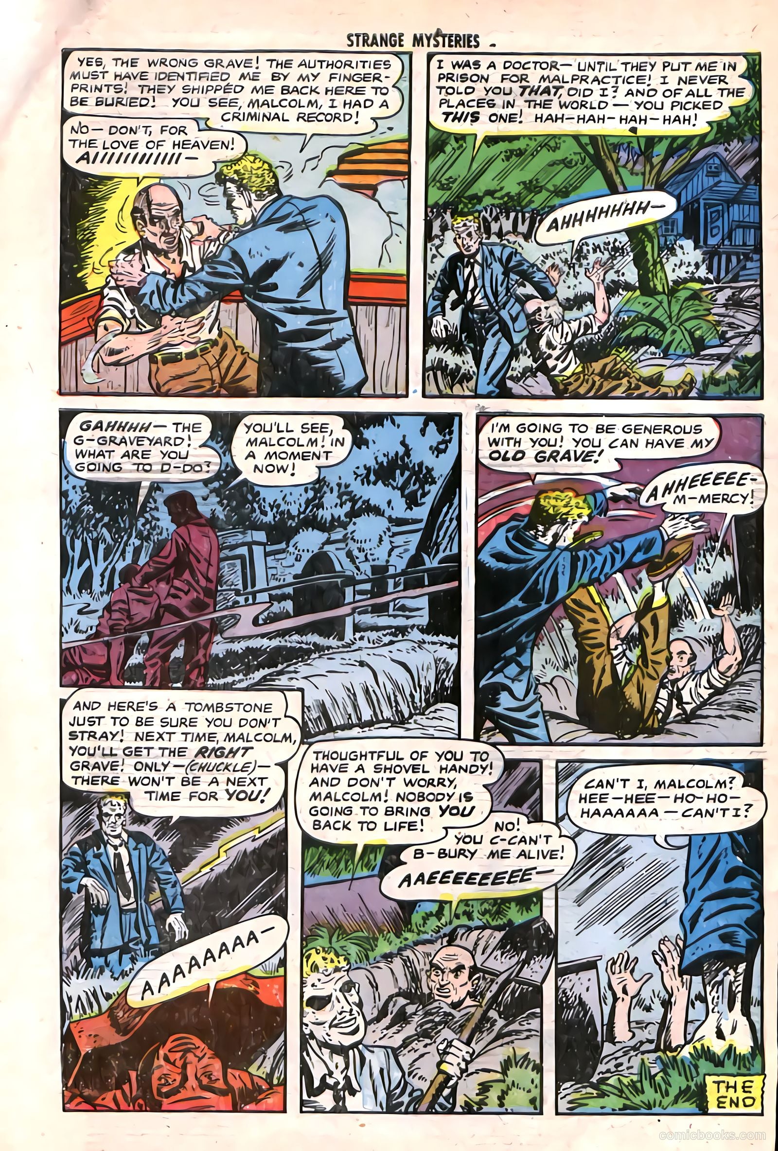 Strange Mysteries #14 (1953) — page 34 of 36
