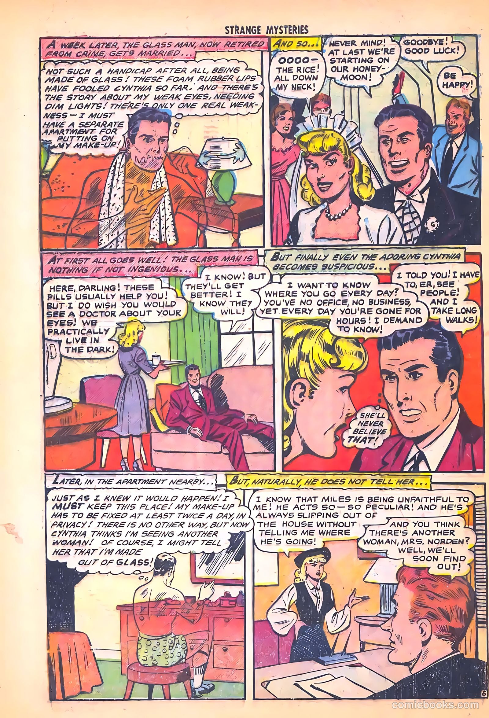 Strange Mysteries #15 (1954) — page 32 of 36