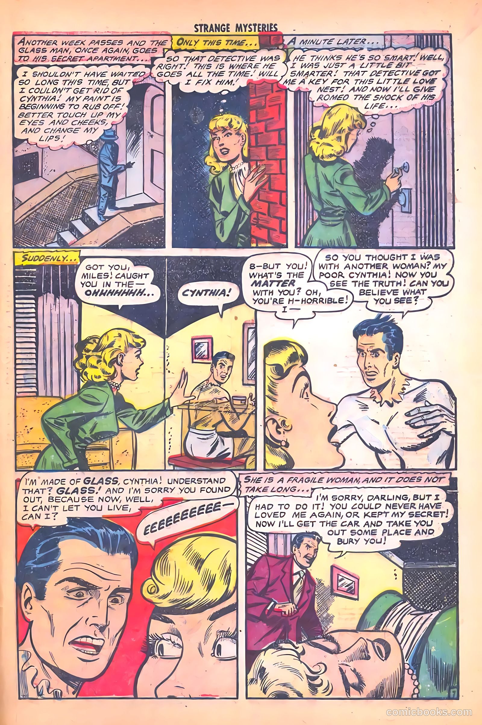 Strange Mysteries #15 (1954) — page 33 of 36