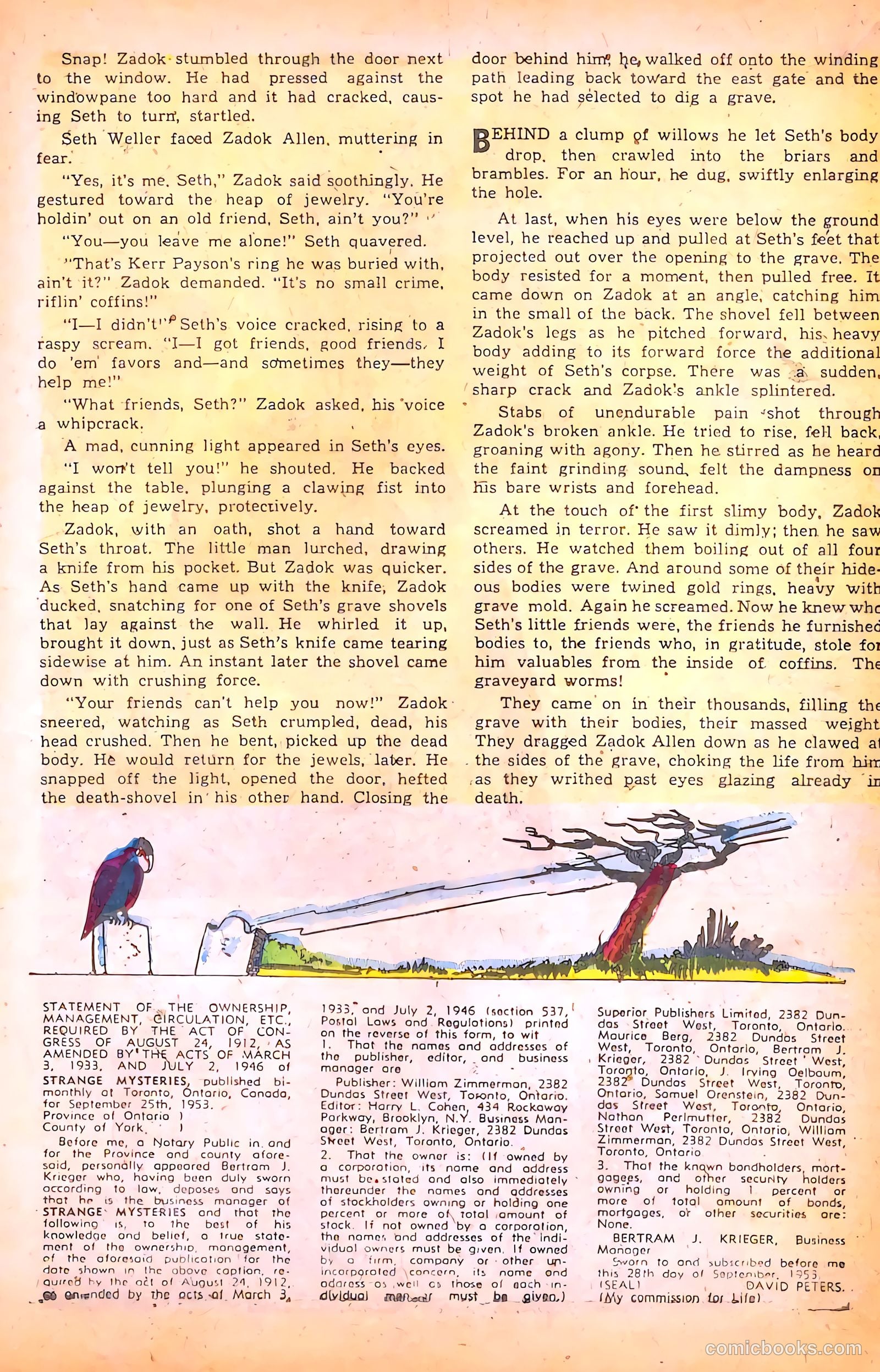 Strange Mysteries #16 (1954) — page 19 of 36