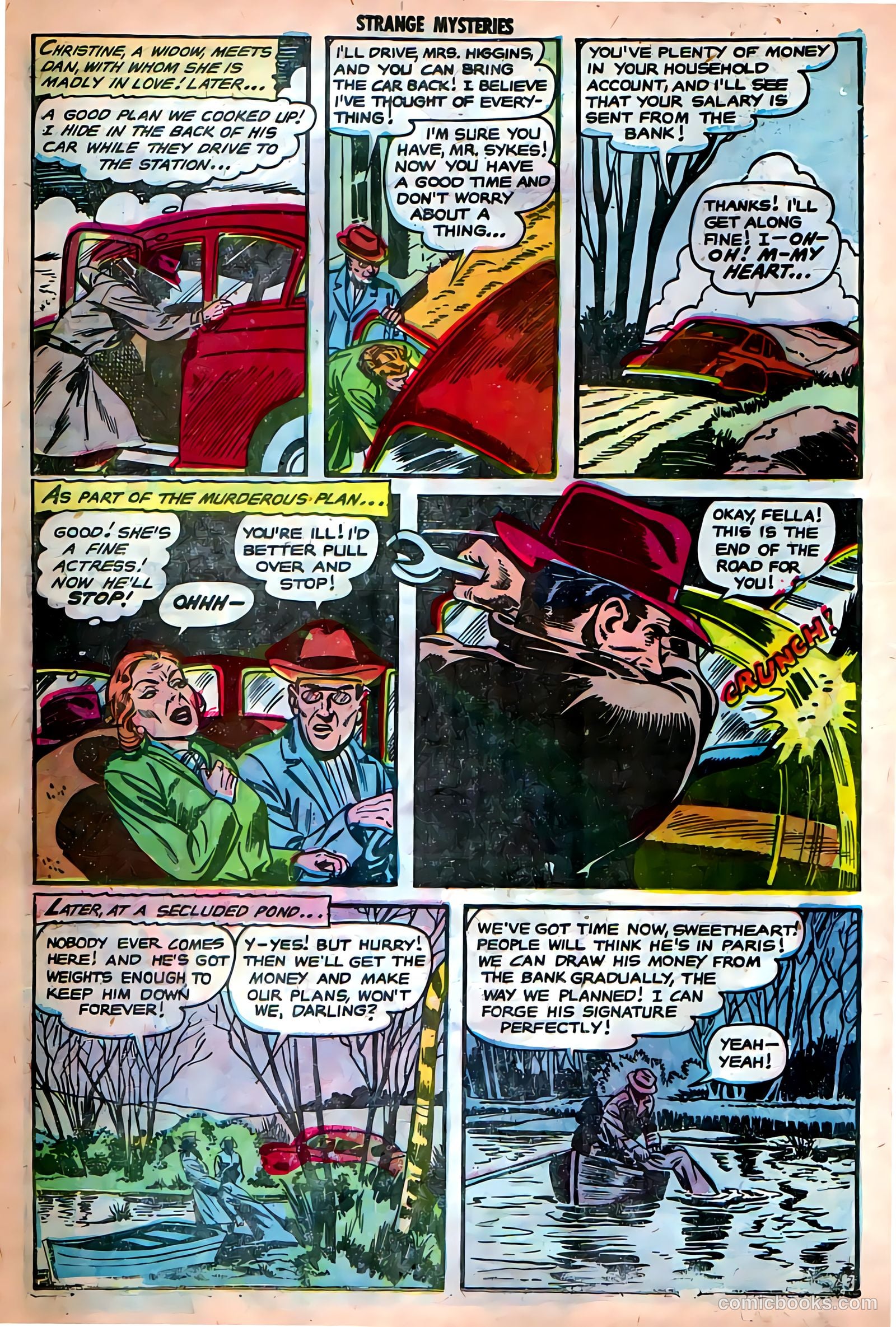 Strange Mysteries #16 (1954) — page 22 of 36