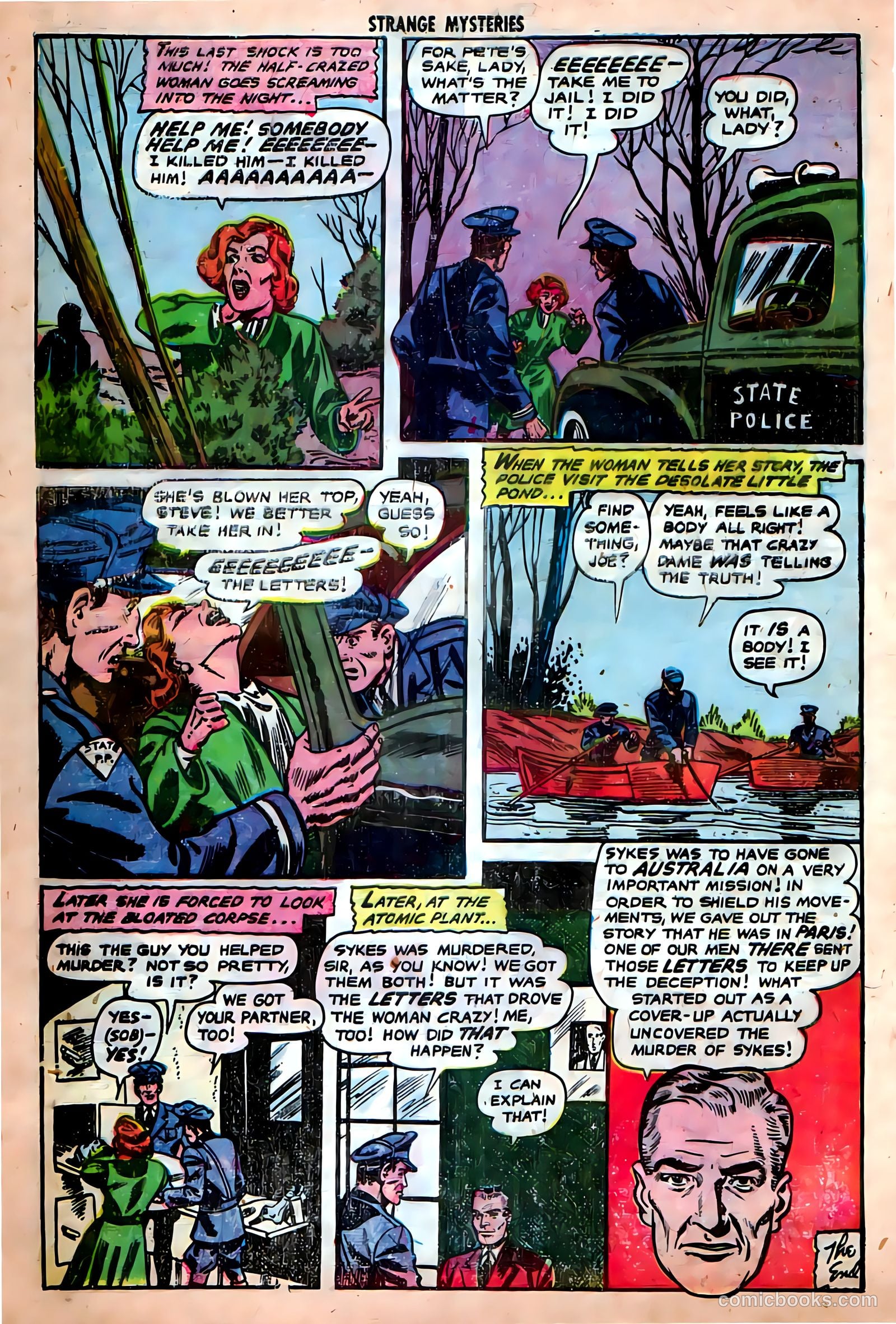 Strange Mysteries #16 (1954) — page 28 of 36