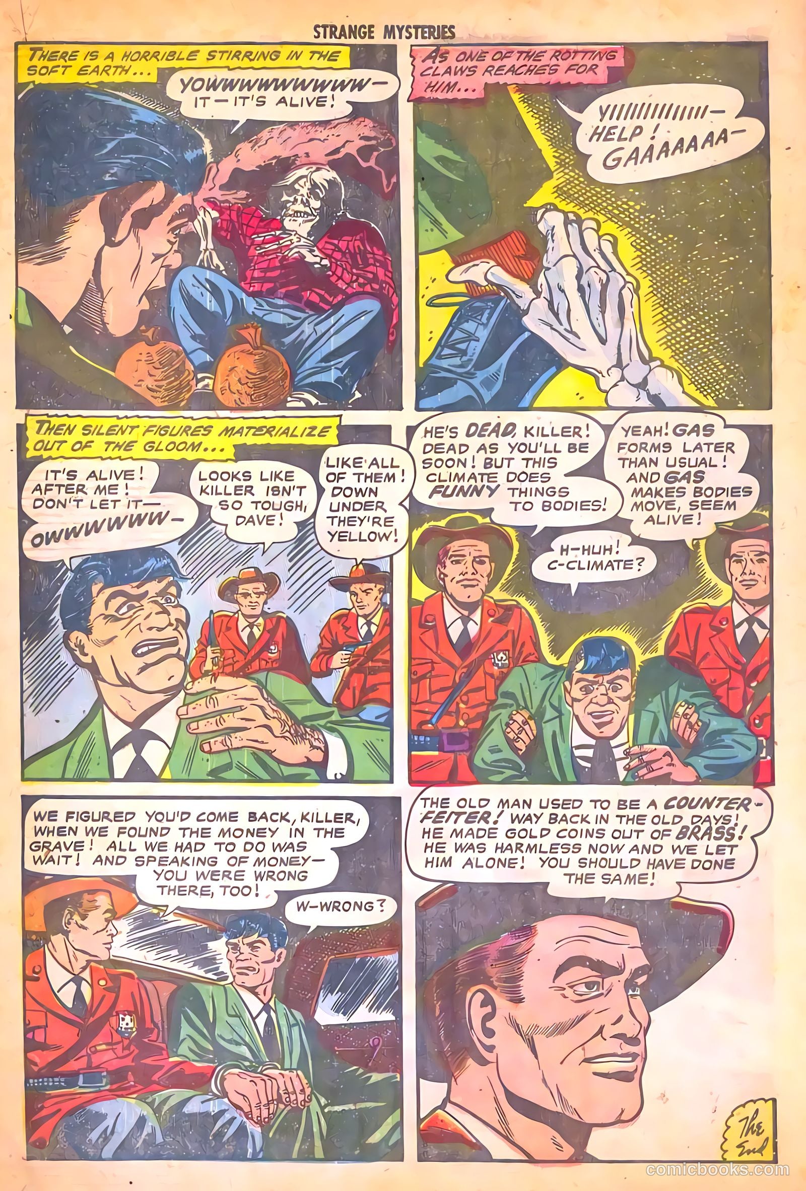 Strange Mysteries #16 (1954) — page 34 of 36