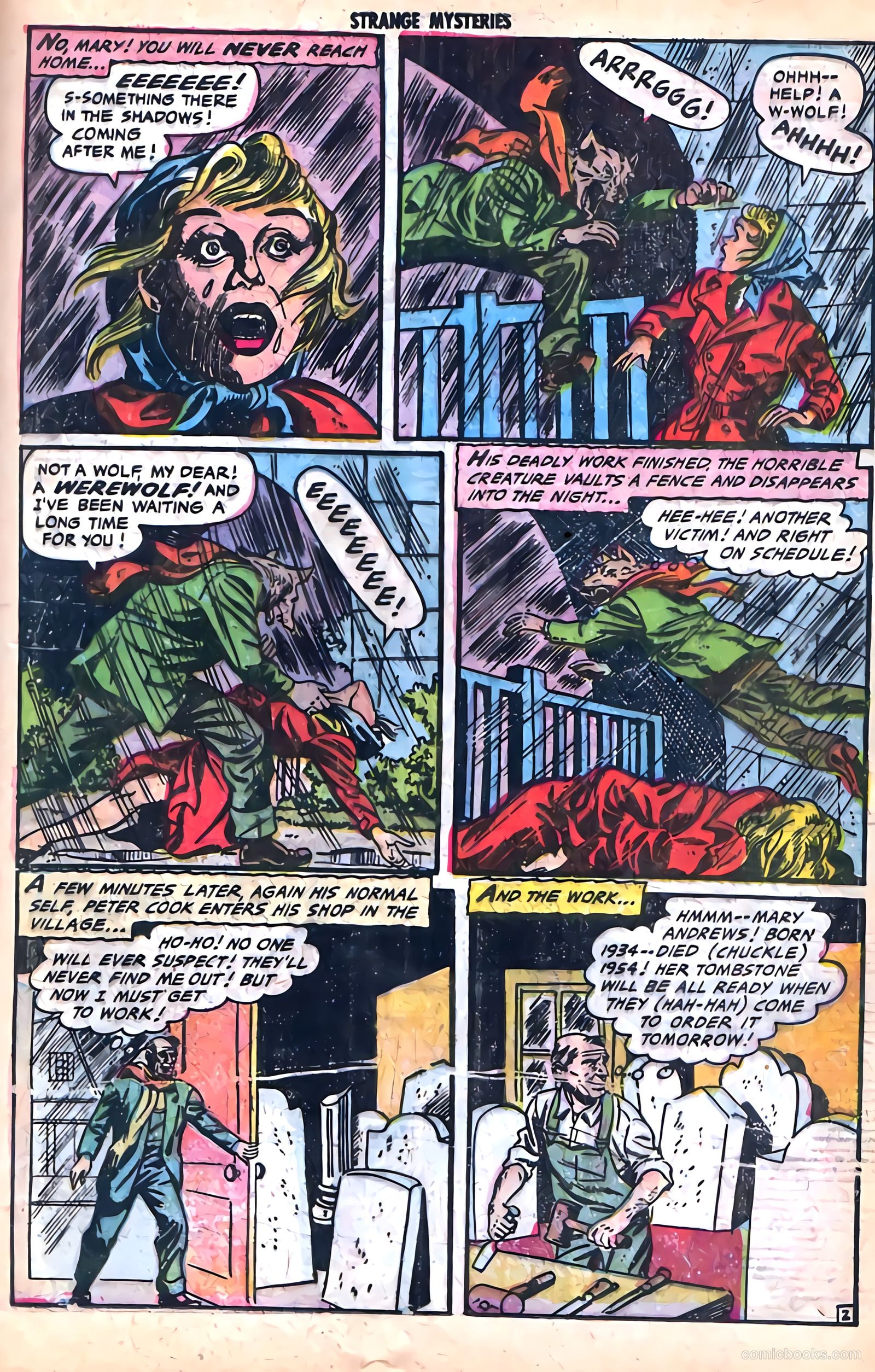 Strange Mysteries #18 (1954) — page 21 of 36