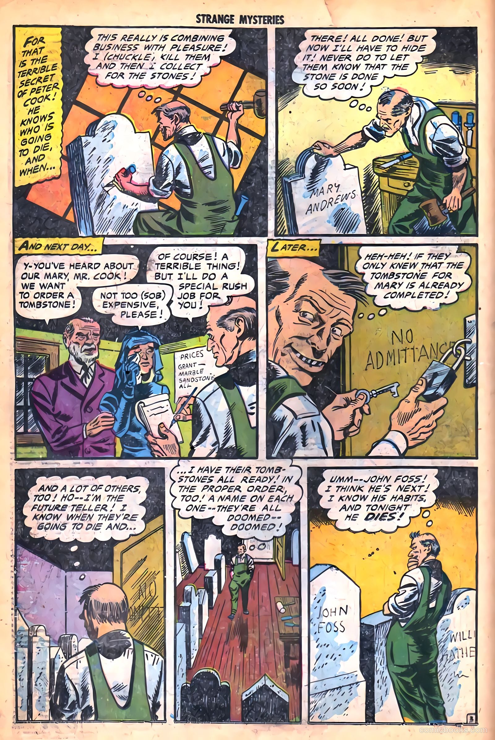 Strange Mysteries #18 (1954) — page 22 of 36