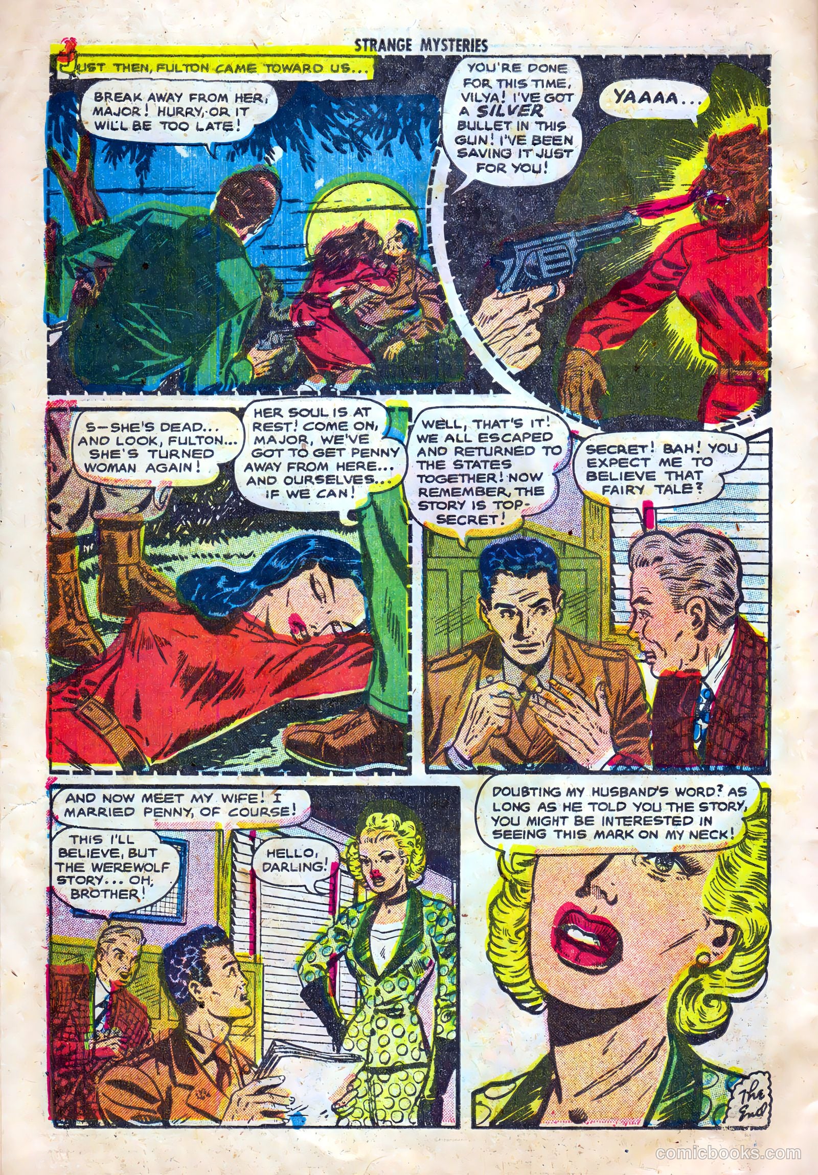 Strange Mysteries #20 (1954) — page 34 of 36