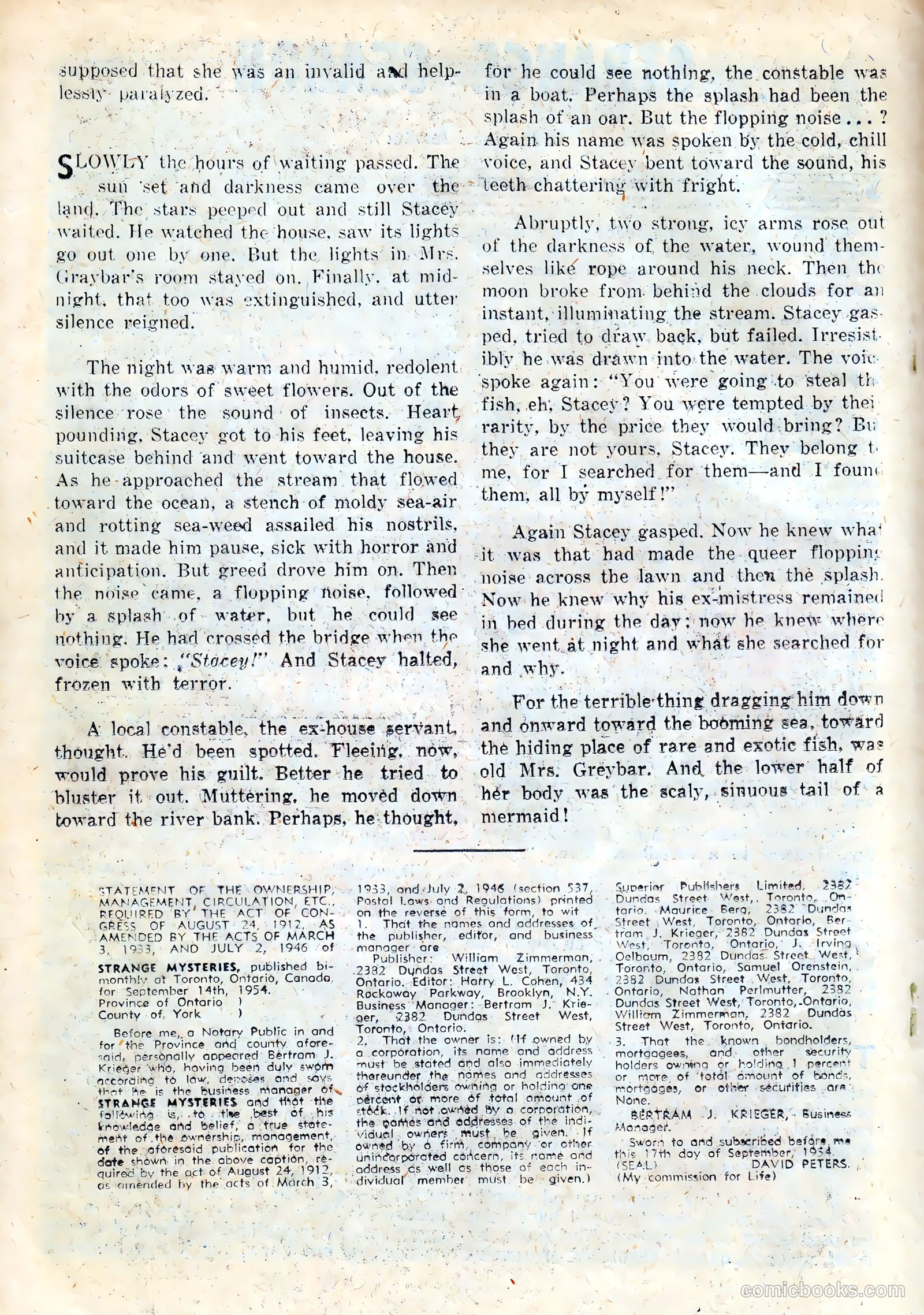 Strange Mysteries #21 (1955) — page 18 of 36