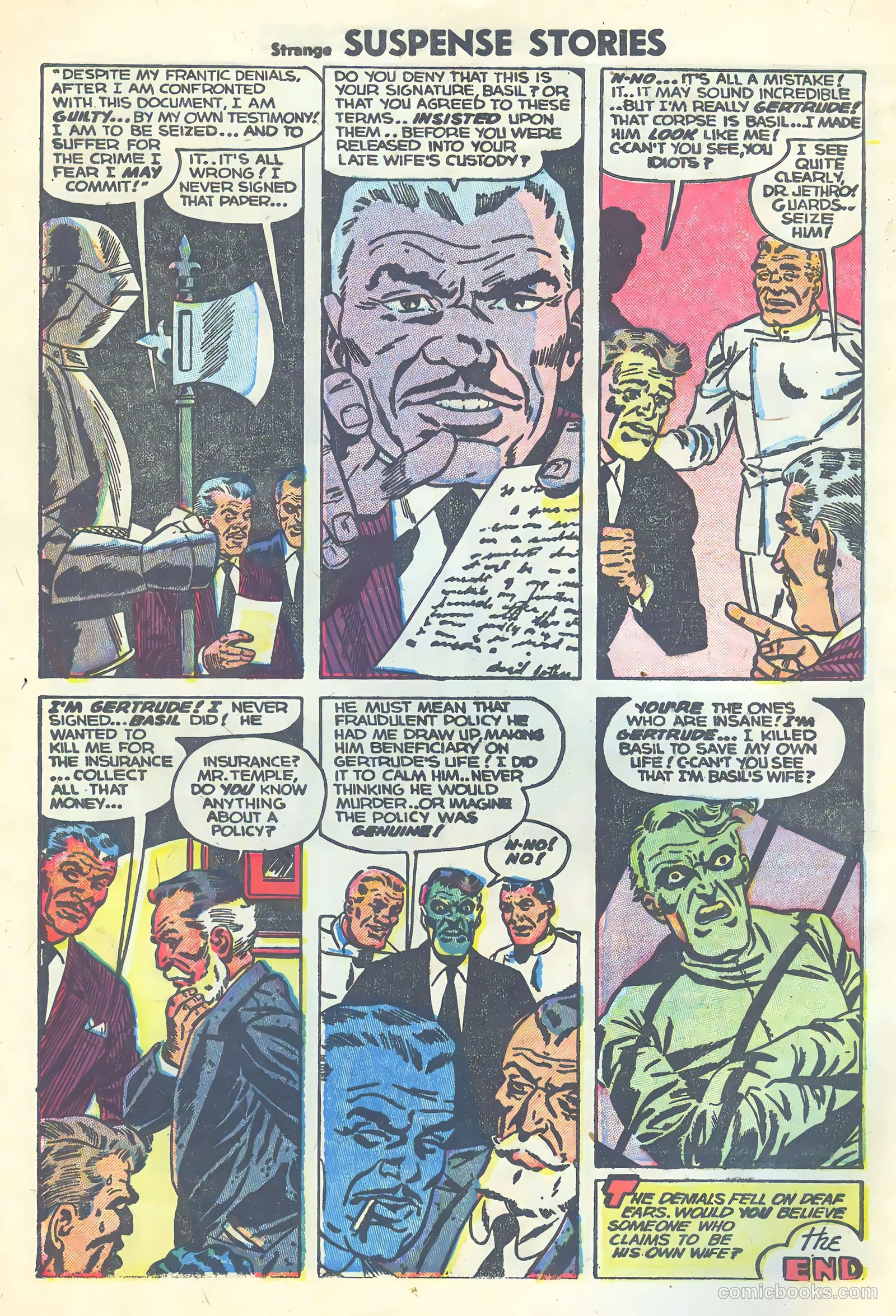 Strange Suspense Stories #16 (1954) — page 8 of 36