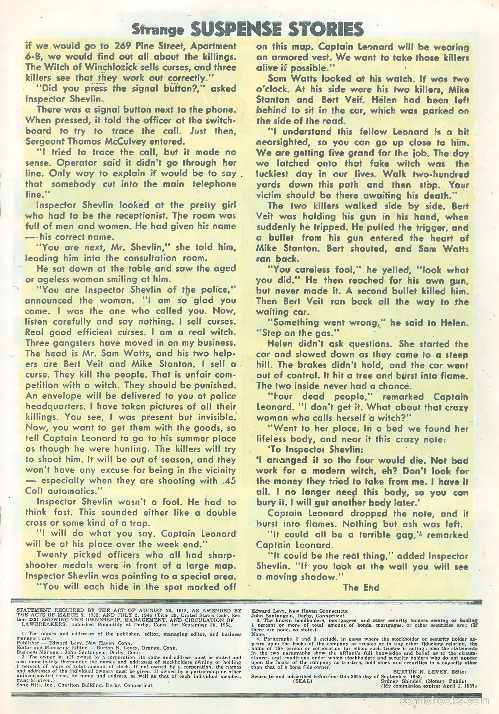 Strange Suspense Stories #17 (1954) — page 19 of 36