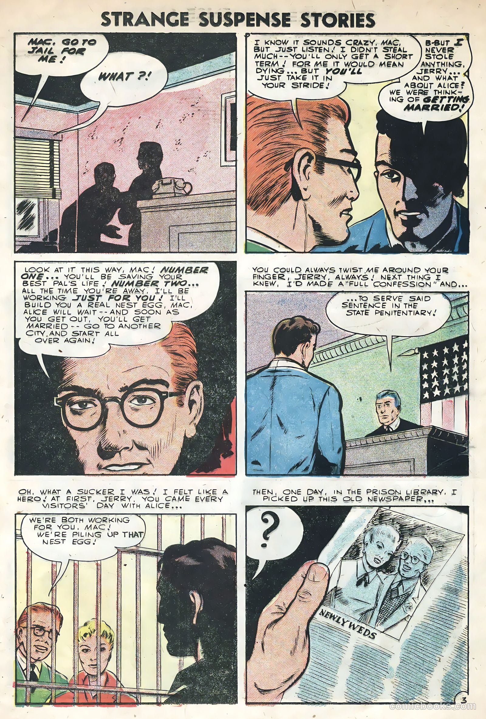 Strange Suspense Stories #29 (1956) — page 17 of 36