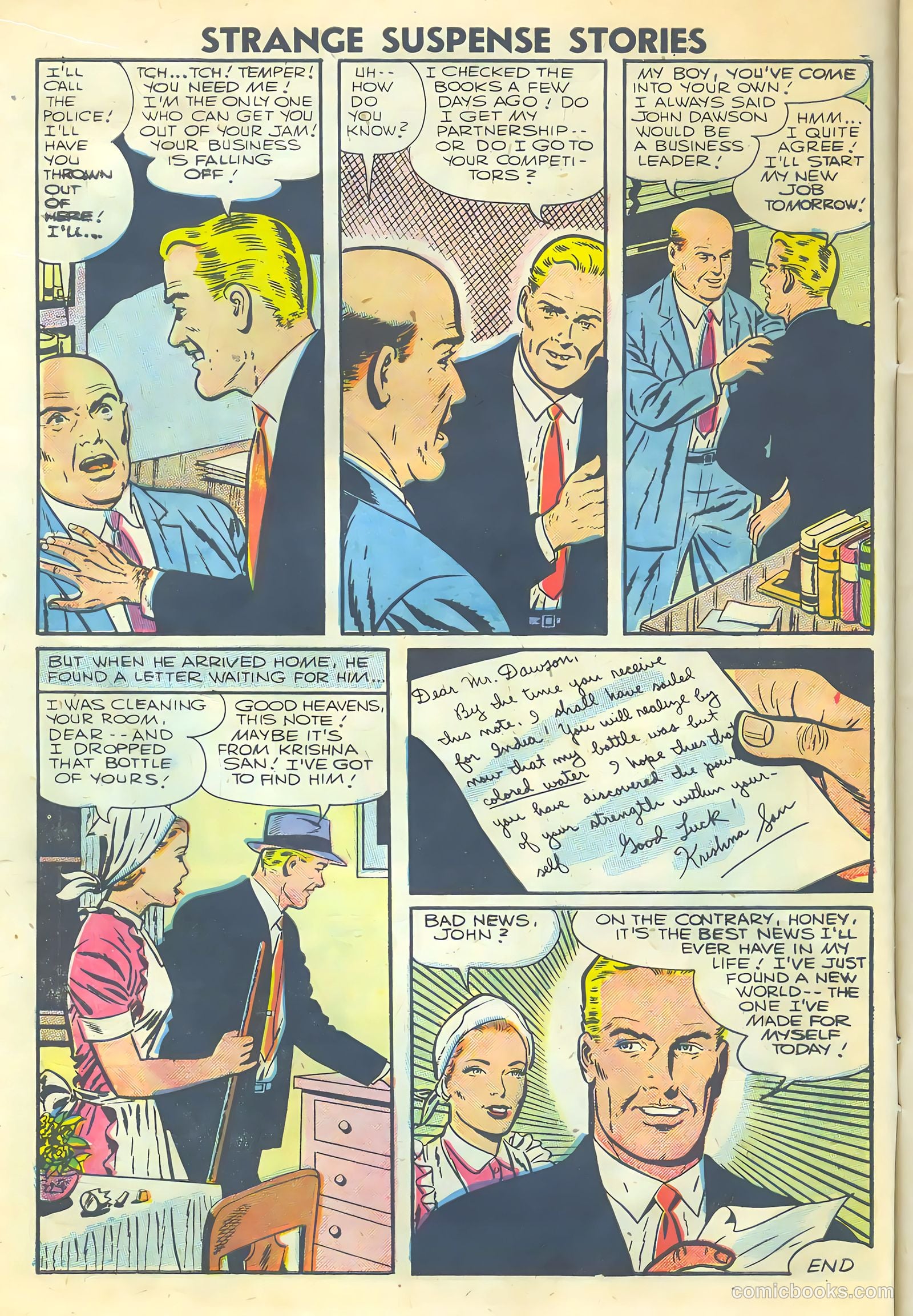 Strange Suspense Stories #30 (1956) — page 10 of 36