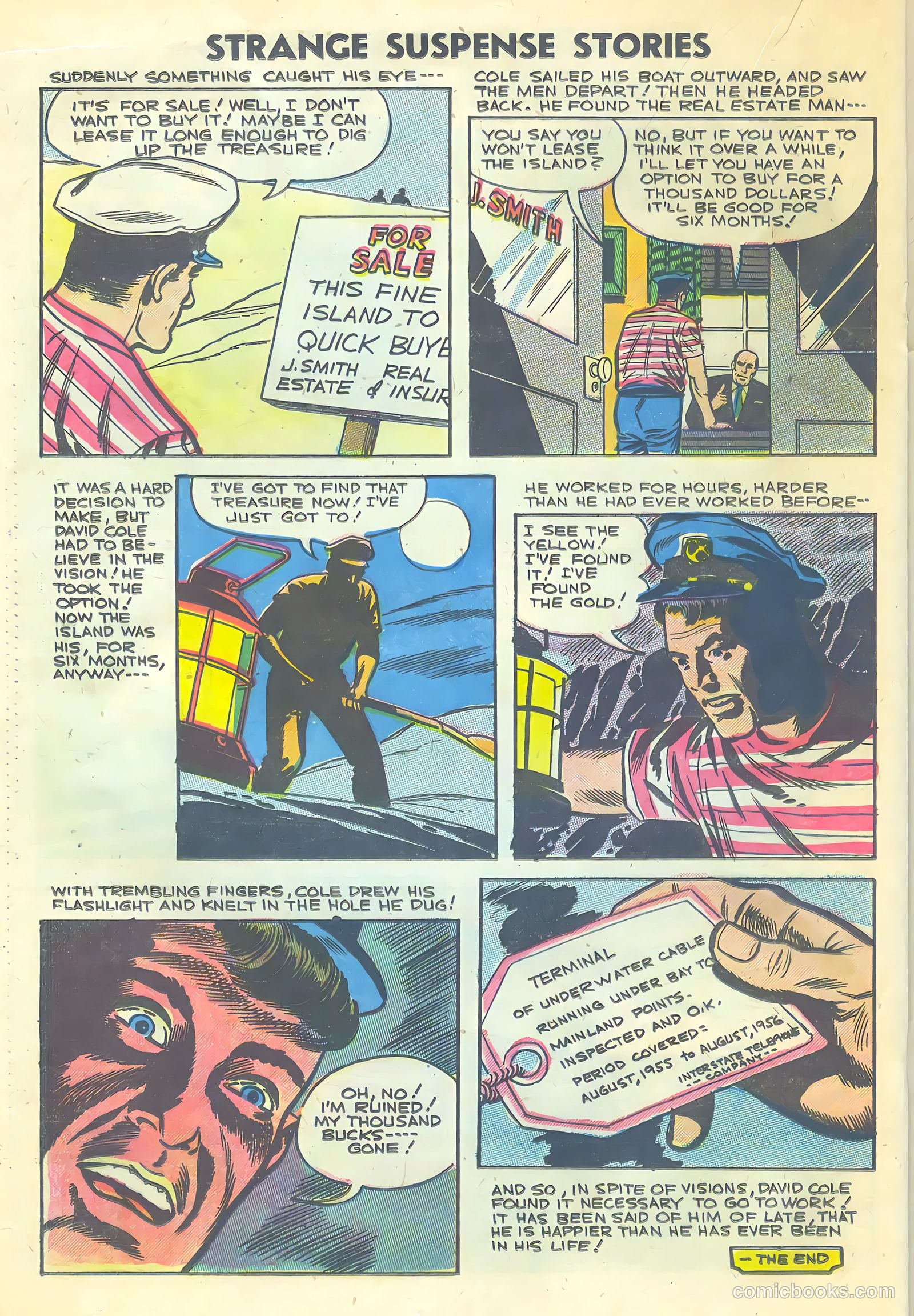 Strange Suspense Stories #30 (1956) — page 20 of 36