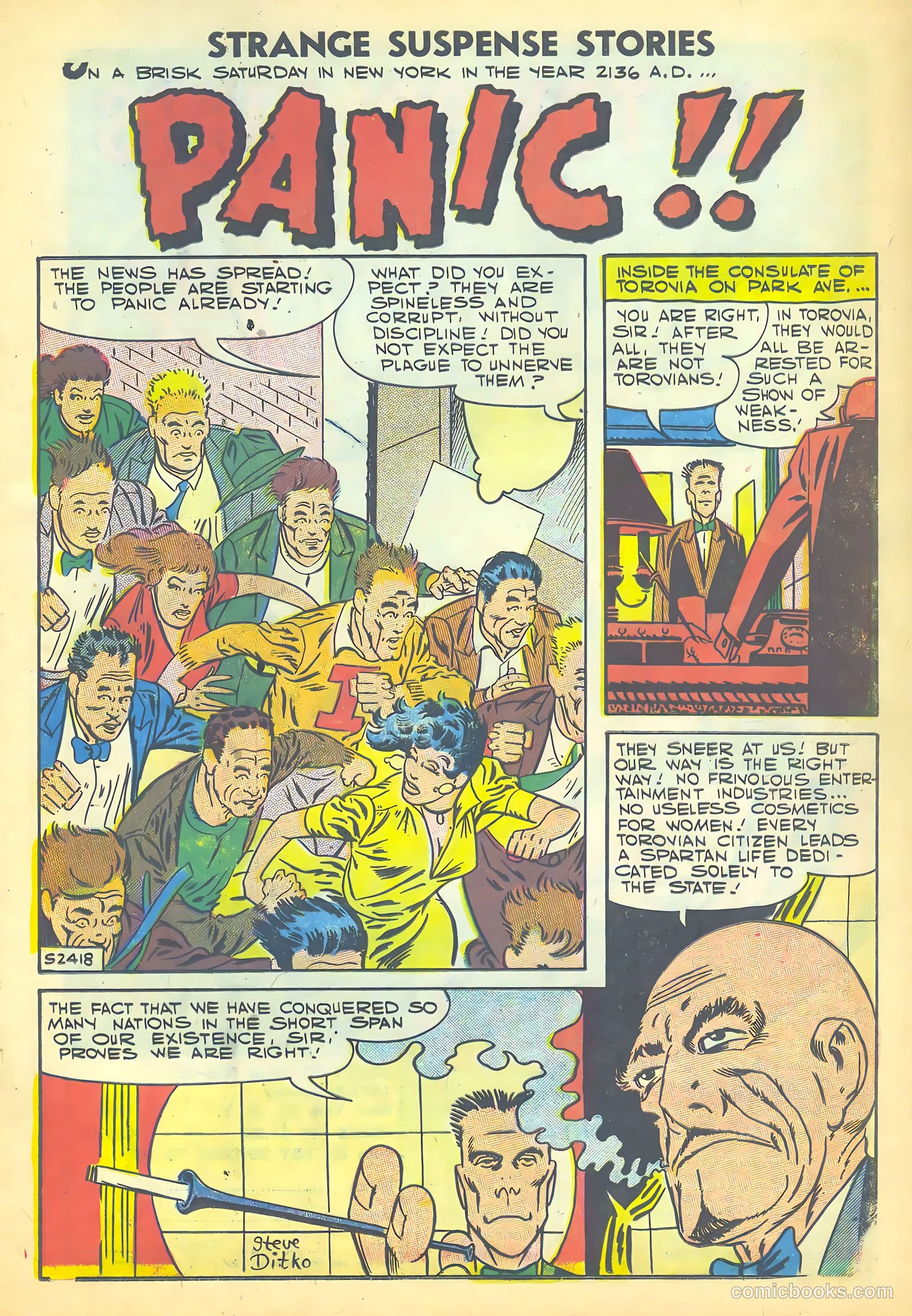 Strange Suspense Stories #35 (1957) — page 21 of 36