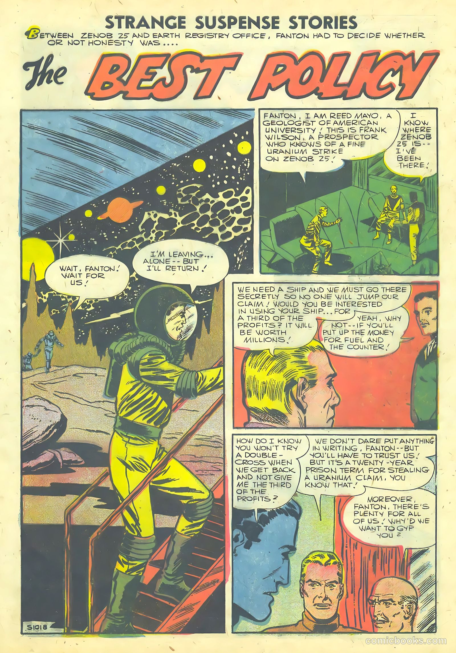 Strange Suspense Stories #36 (1958) — page 17 of 68