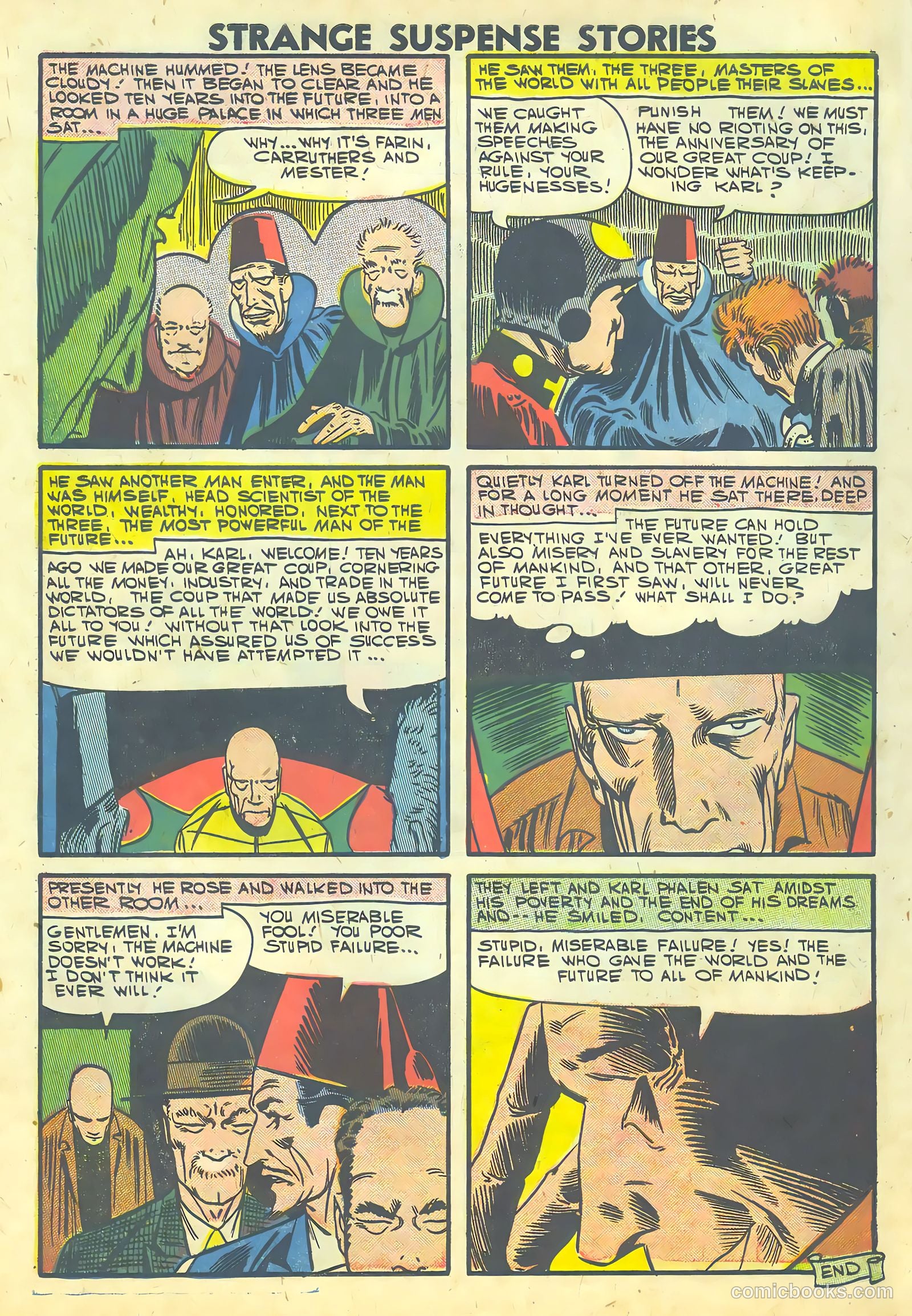 Strange Suspense Stories #36 (1958) — page 58 of 68
