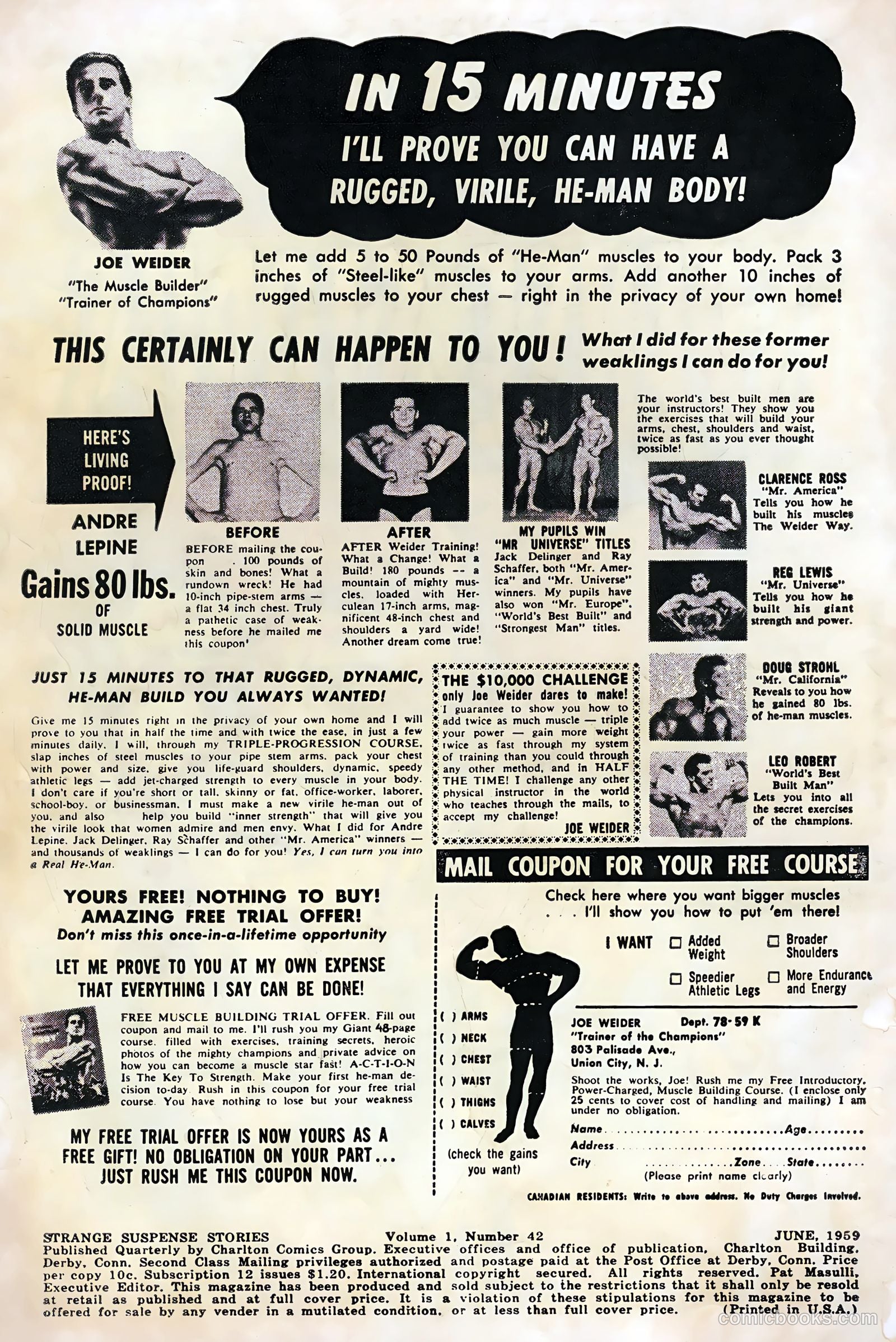 Strange Suspense Stories #42 (1959) — page 2 of 36