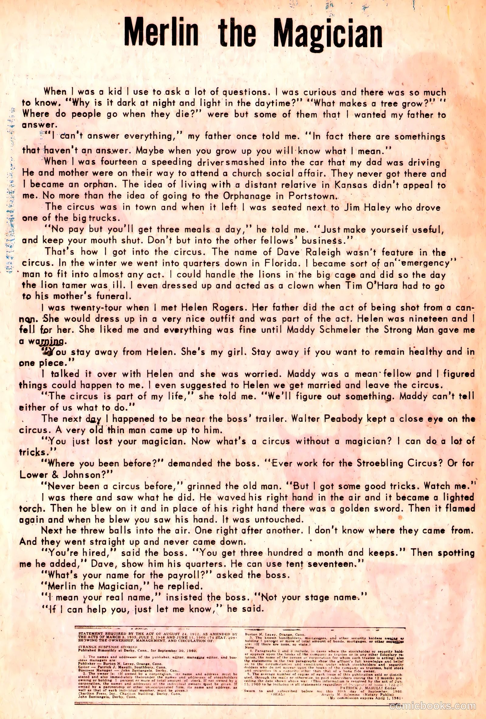 Strange Suspense Stories #53 (1961) — page 20 of 36