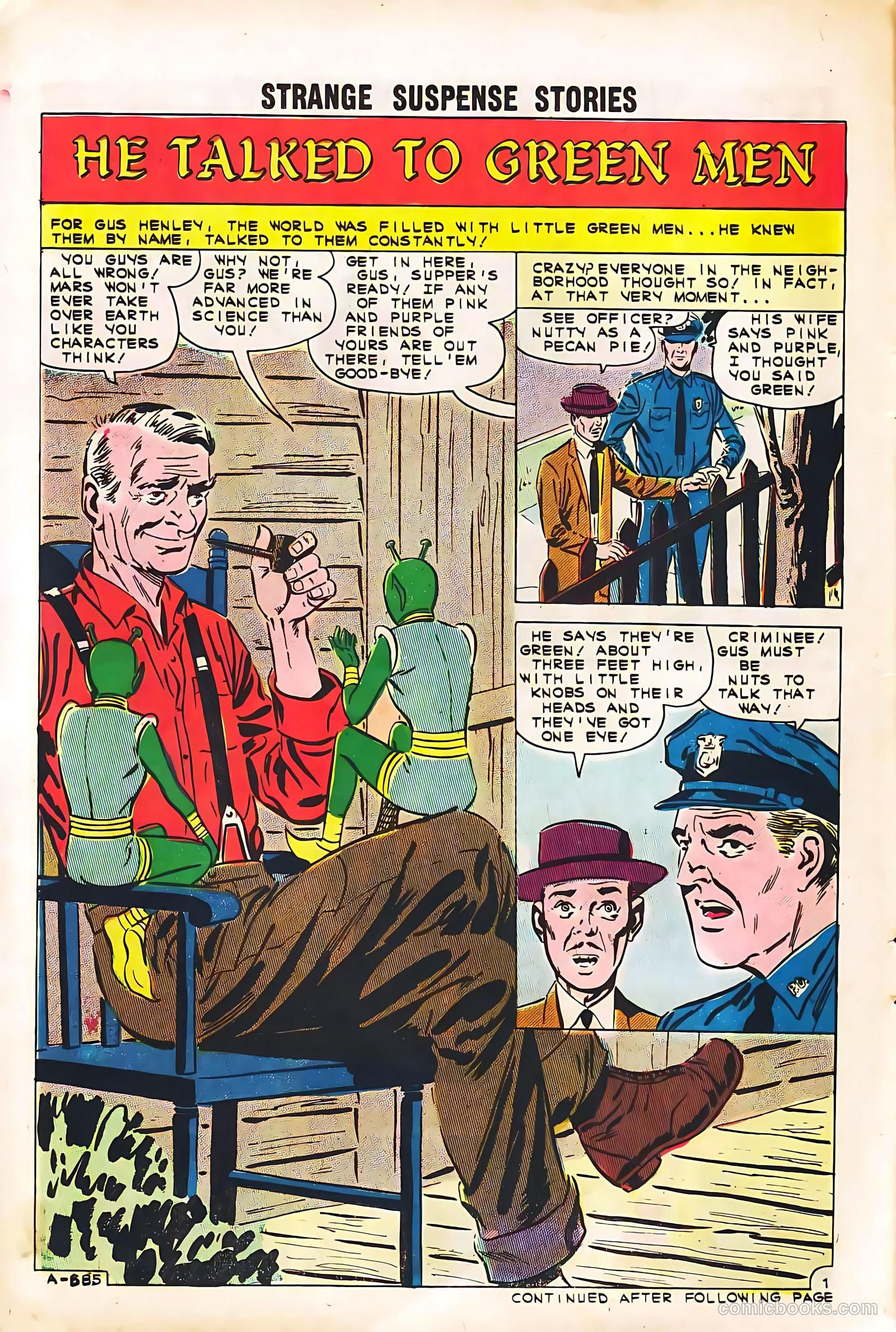 Strange Suspense Stories #56 (1961) — page 14 of 36