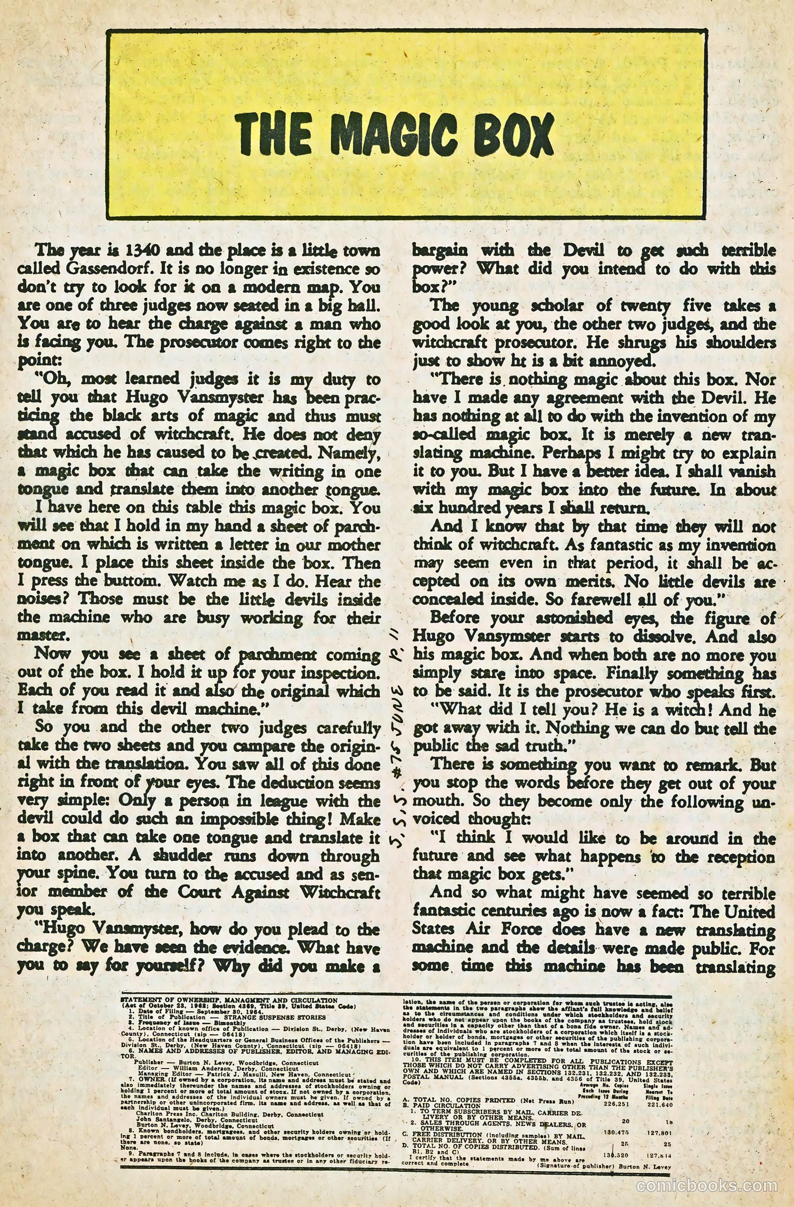 Strange Suspense Stories #75 (1965) — page 13 of 36