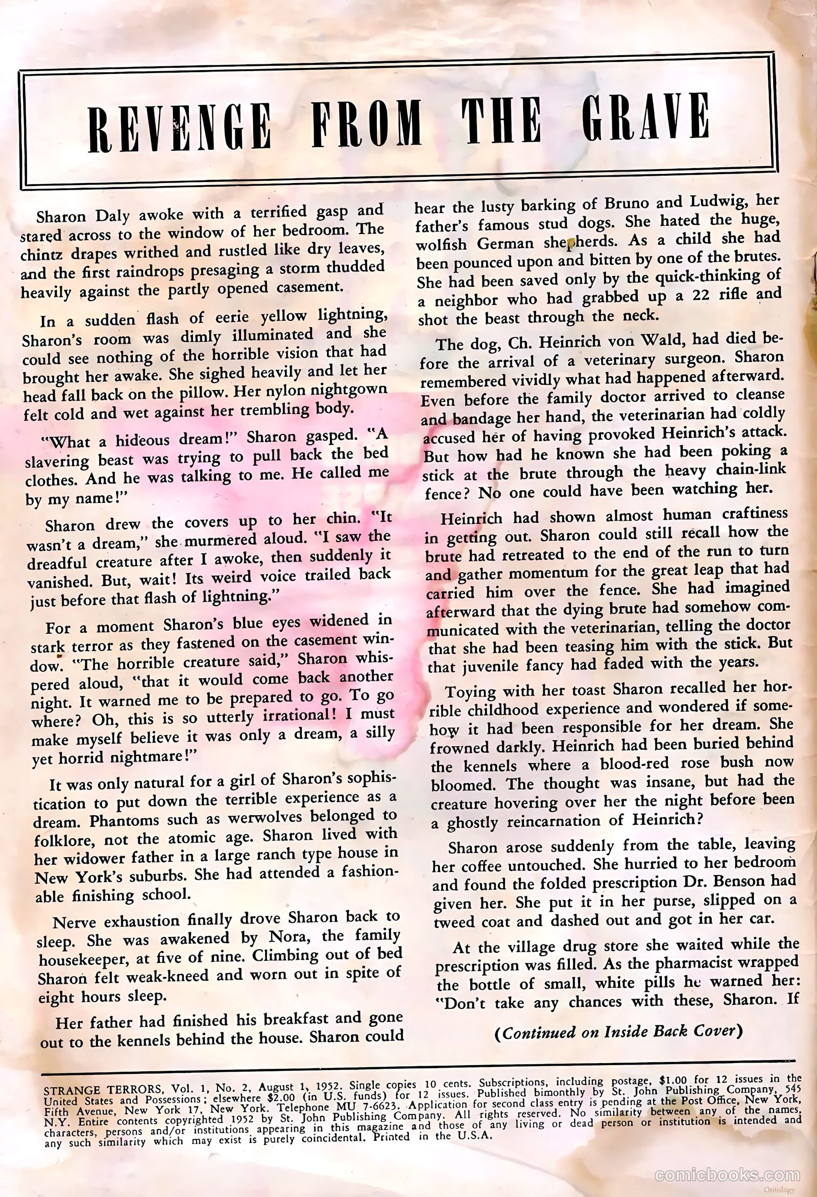 Strange Terrors #2 (1952) — page 2 of 36