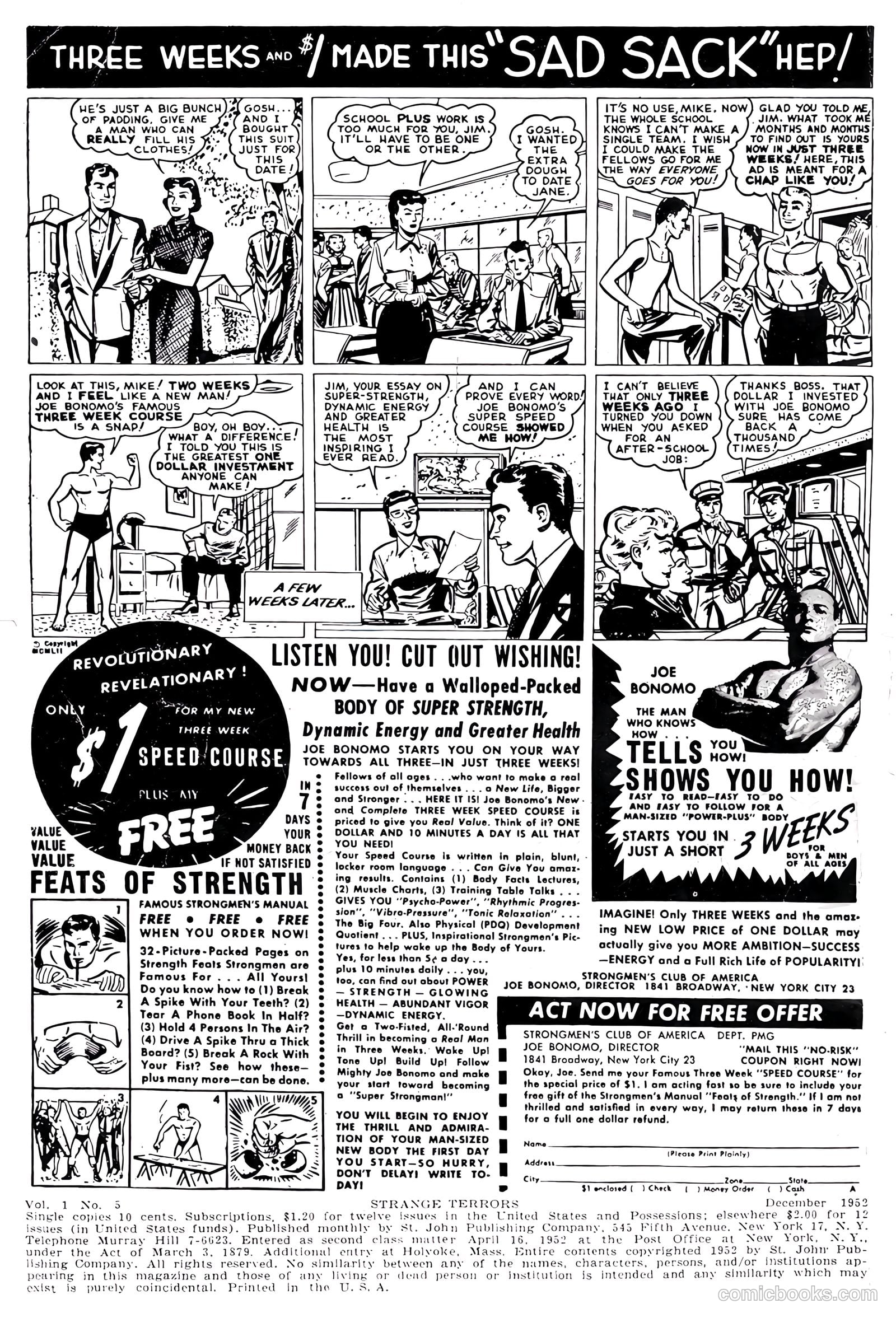Strange Terrors #5 (1952) — page 2 of 35
