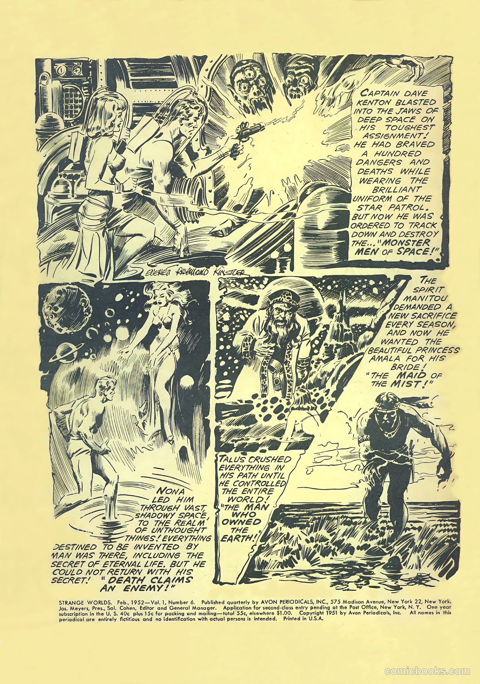 Strange Worlds #6 (1952) — page 2 of 36