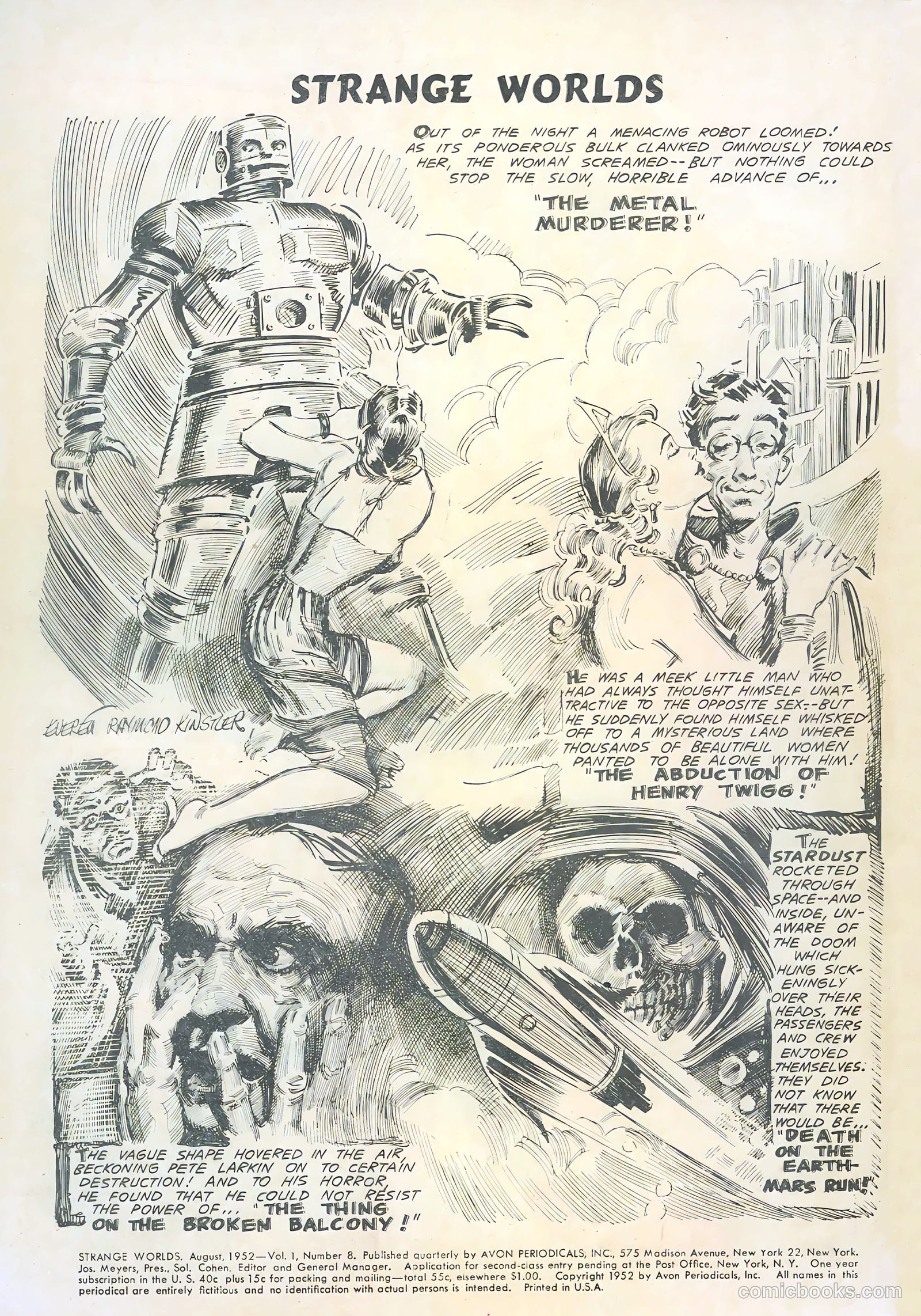 Strange Worlds #8 (1952) — page 2 of 36