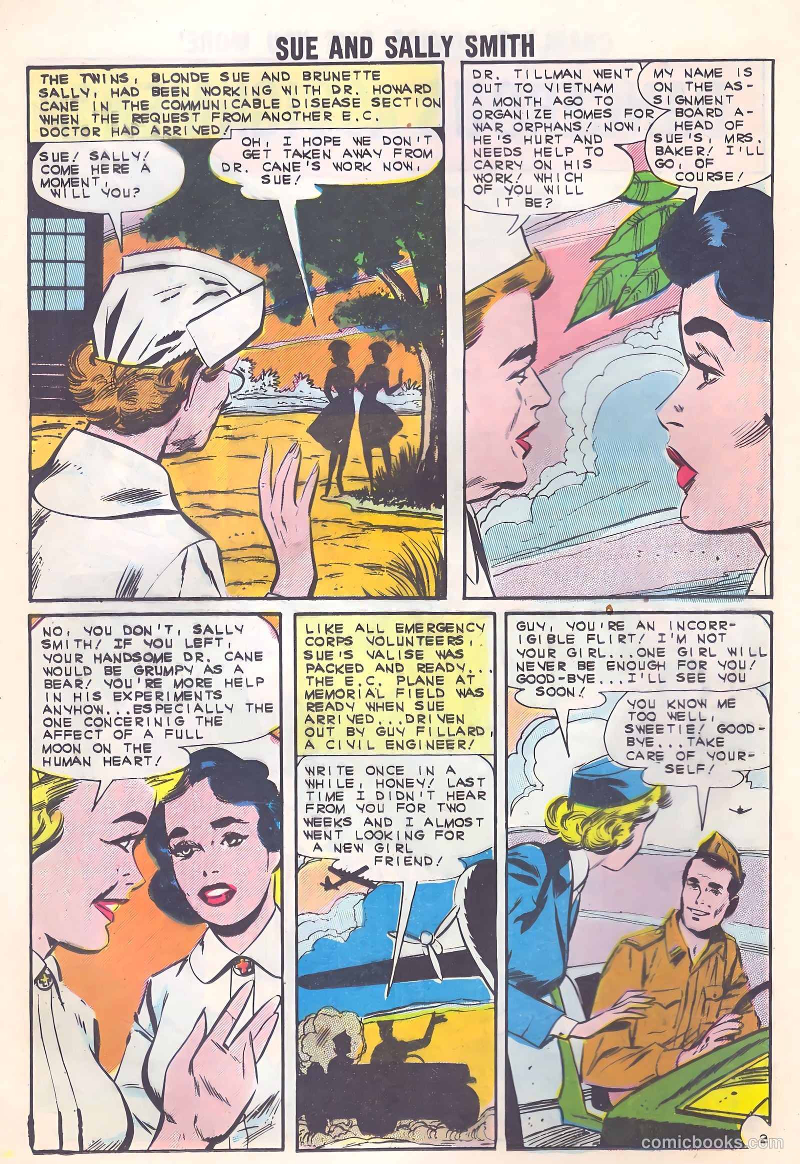 Sue and Sally Smith, Flying Nurses #48 (1962) — page 24 of 36