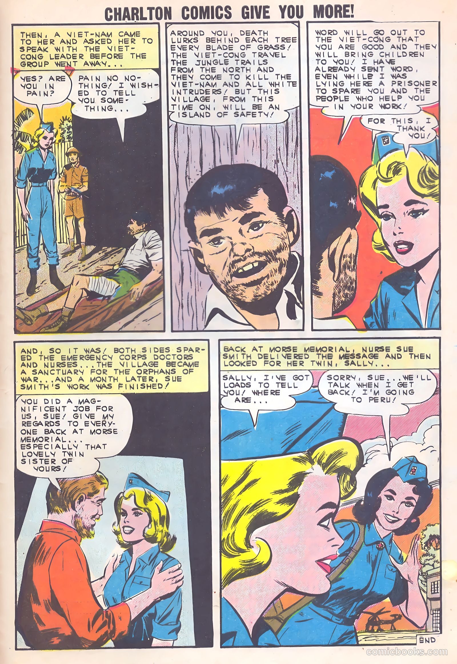 Sue and Sally Smith, Flying Nurses #48 (1962) — page 33 of 36