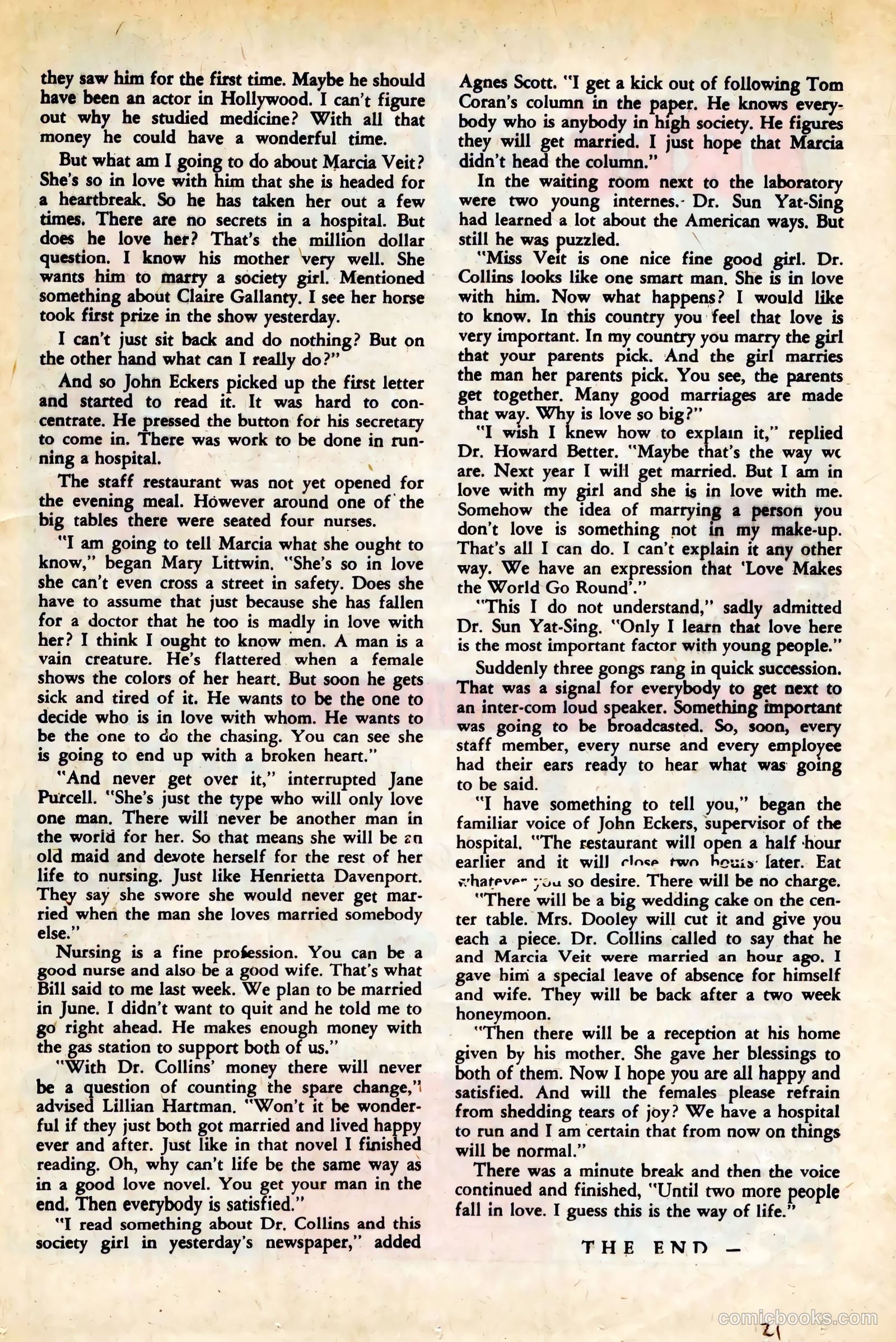 Sue and Sally Smith, Flying Nurses #49 (1963) — page 21 of 36