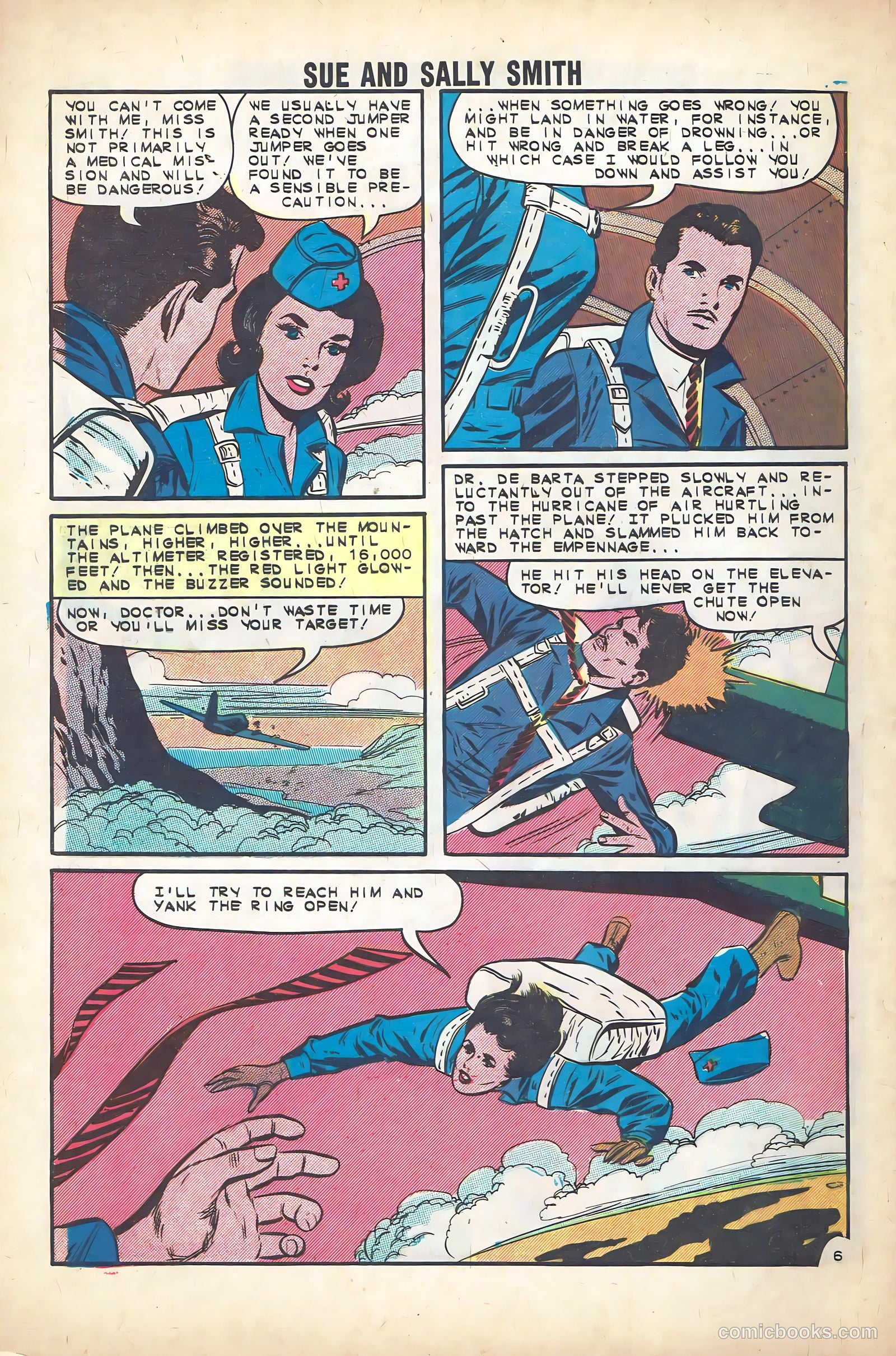 Sue and Sally Smith, Flying Nurses #51 (1963) — page 28 of 36