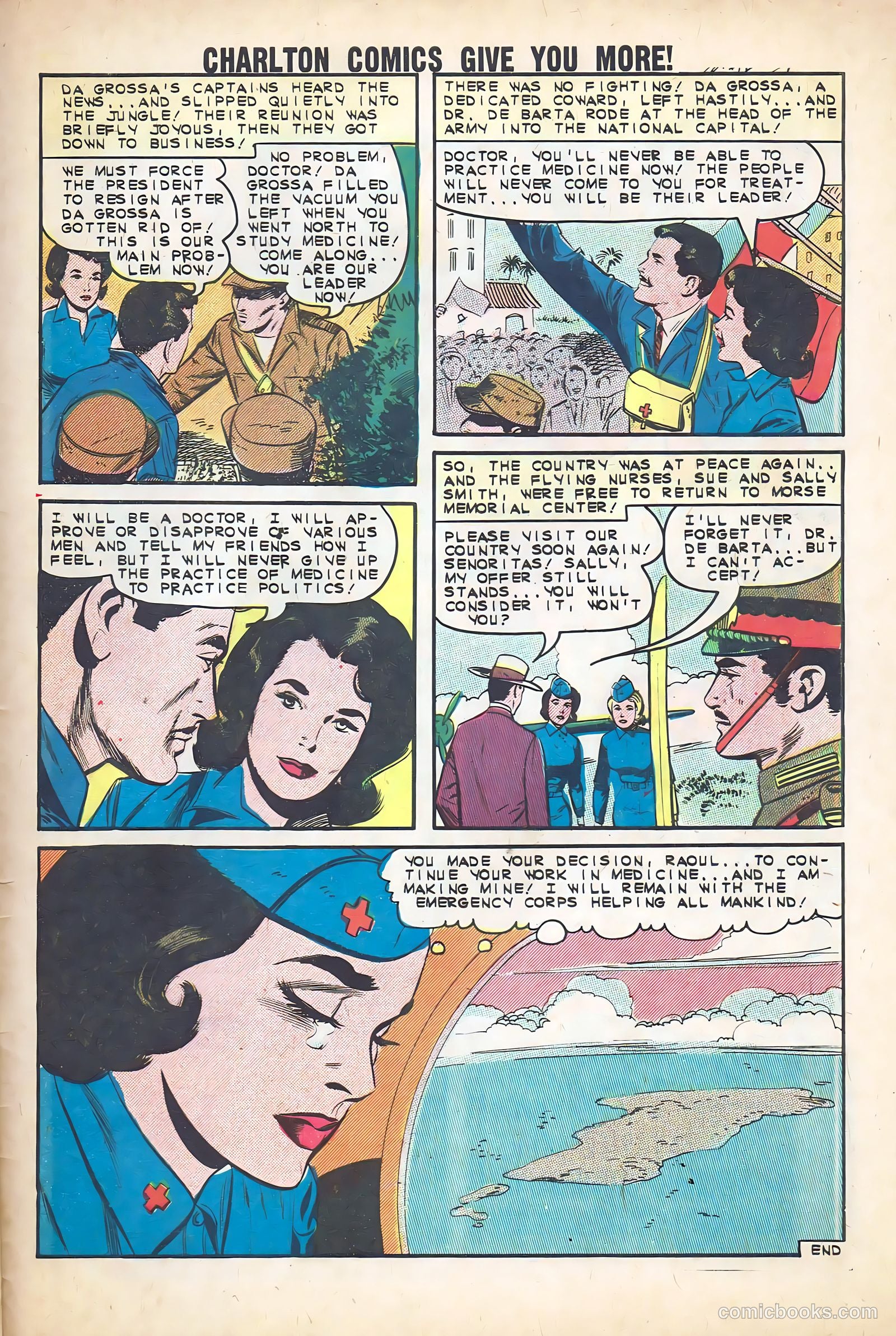Sue and Sally Smith, Flying Nurses #51 (1963) — page 33 of 36