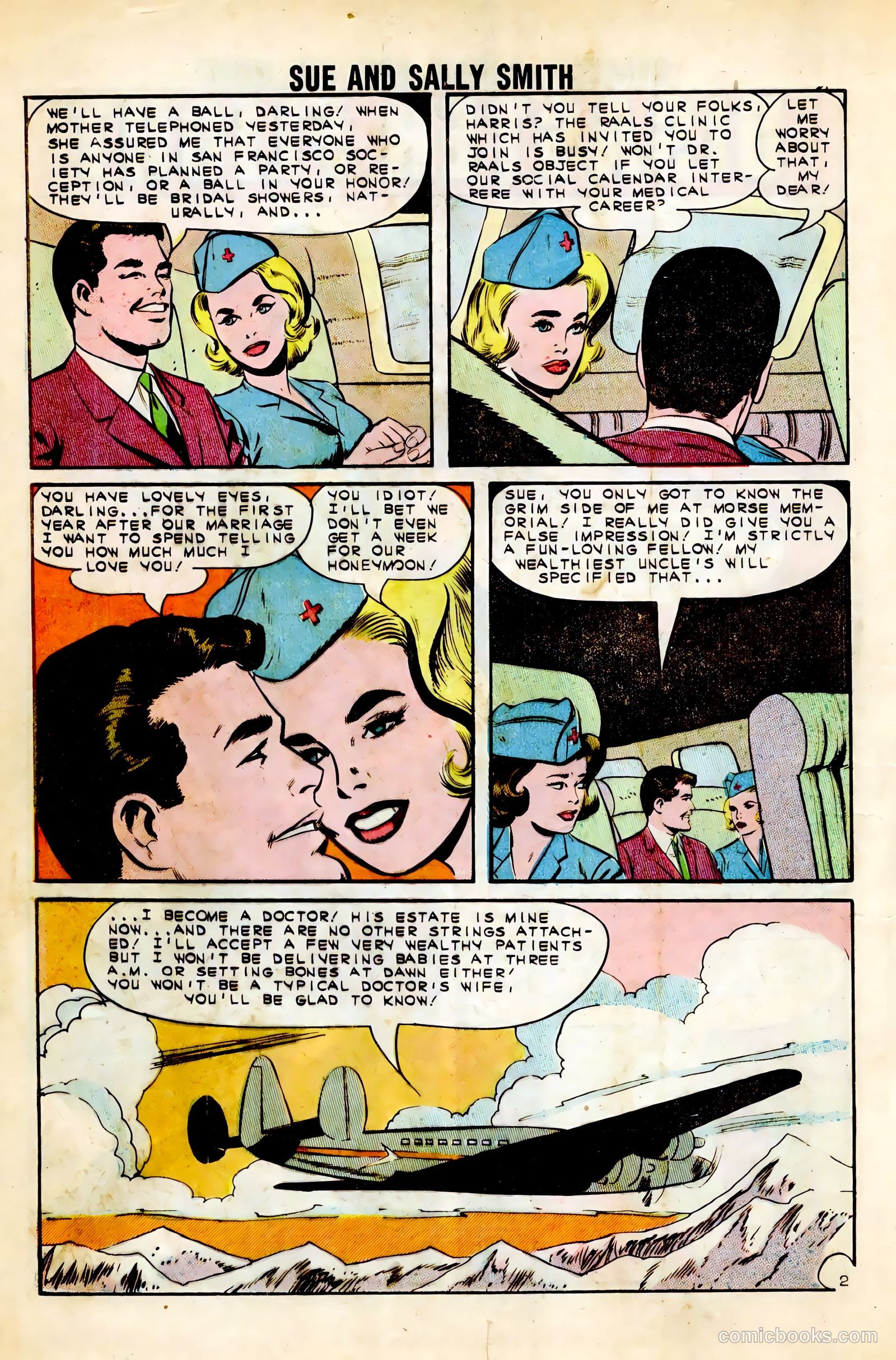 Sue and Sally Smith, Flying Nurses #52 (1963) — page 4 of 36